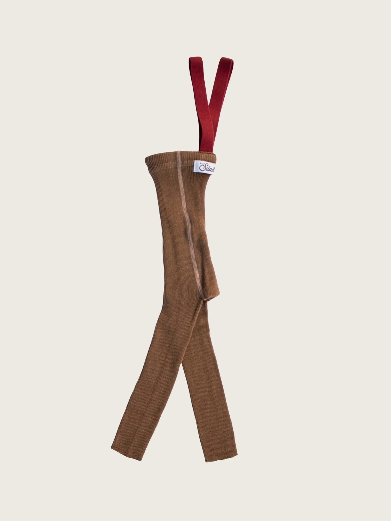 Acorn Brown Tights with Maple Leaf Braces - Image 6
