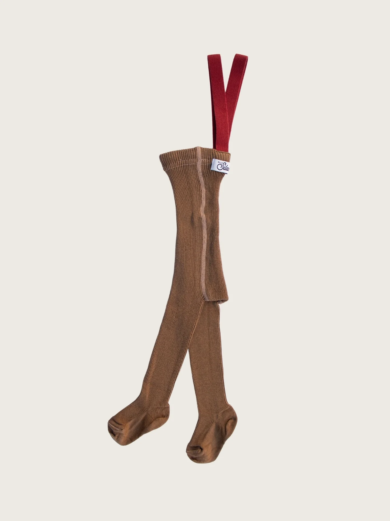 Acorn Brown Tights with Maple Leaf Braces - Image 7