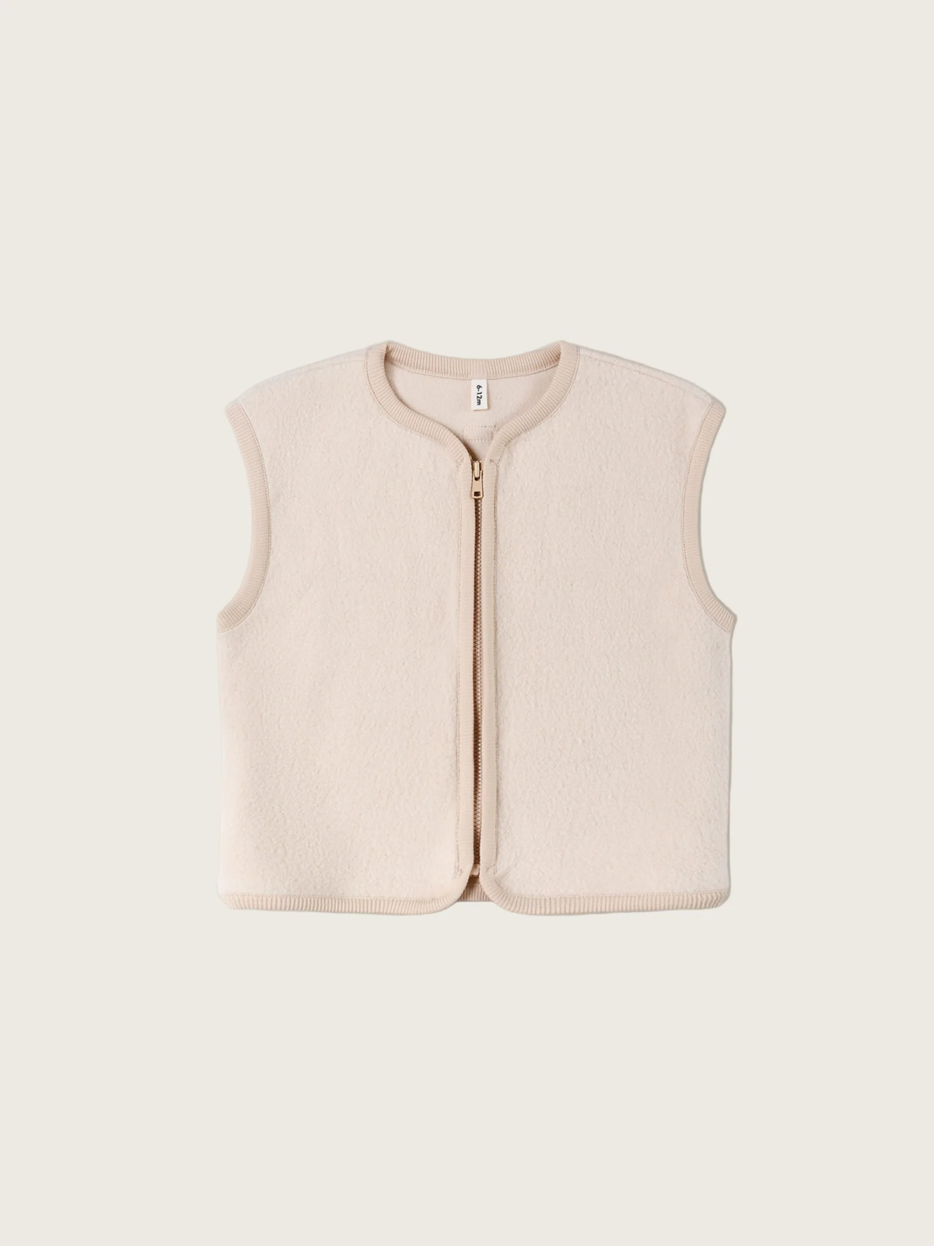 Almond Fleece Vest