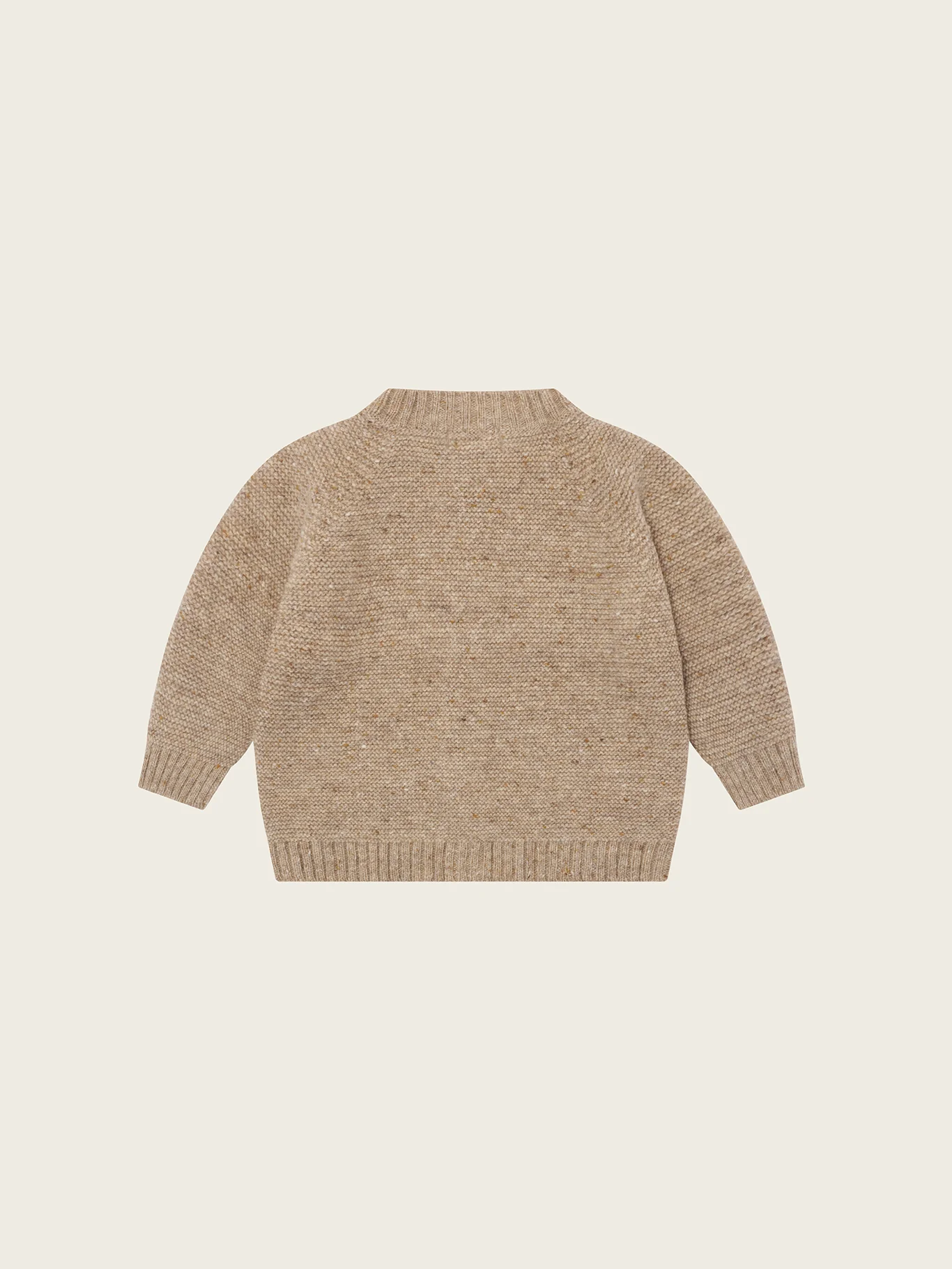 Oatmeal Wool Cardigan - Image 5