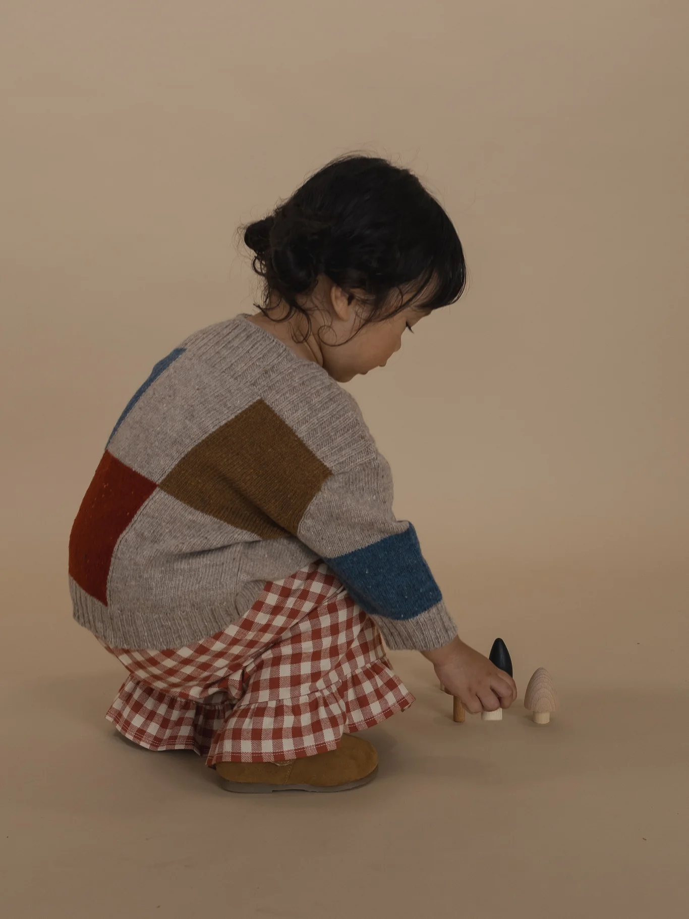 Block Patchwork Wool Jumper - Image 5