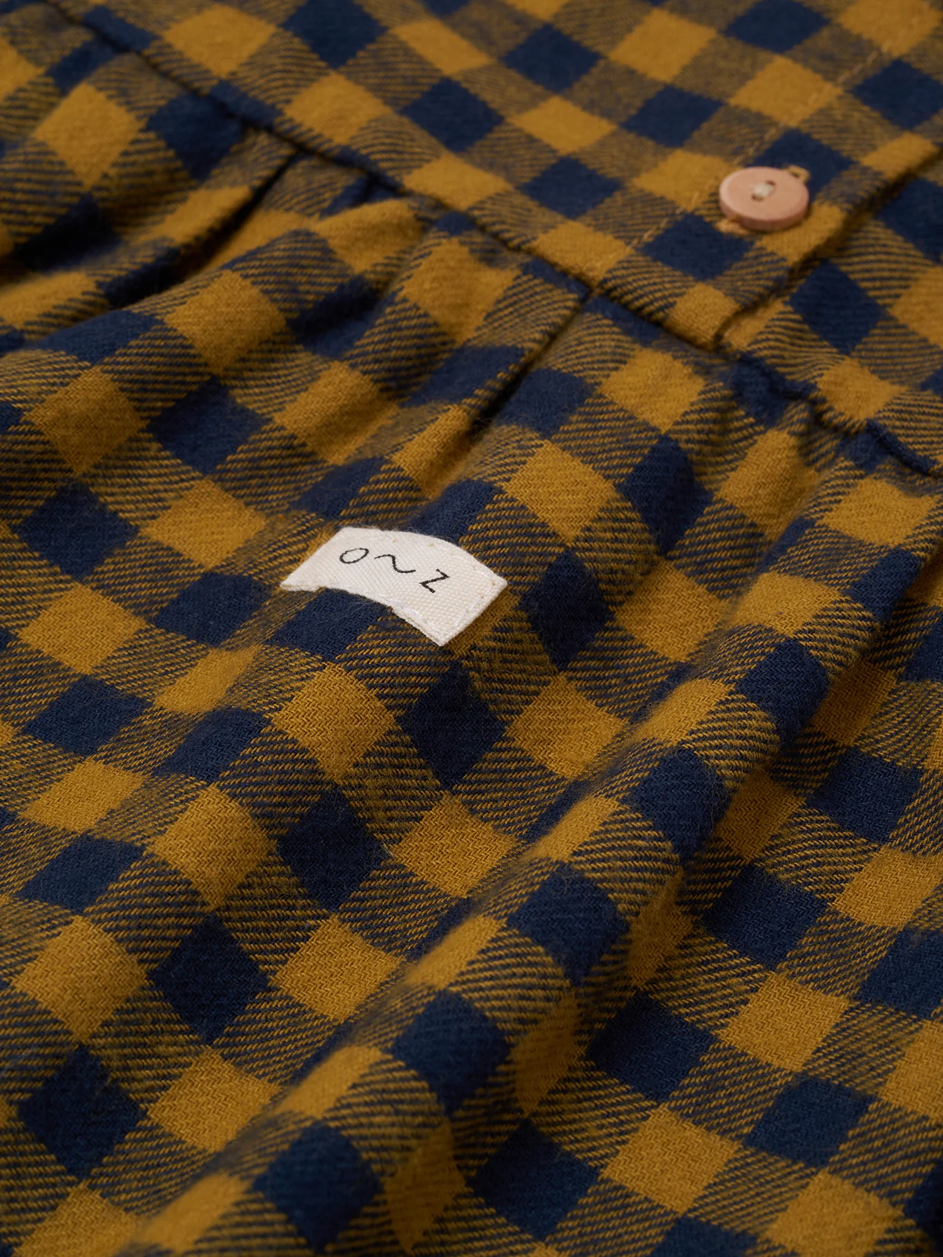 Blueberry Gingham Gather Dress - Image 3