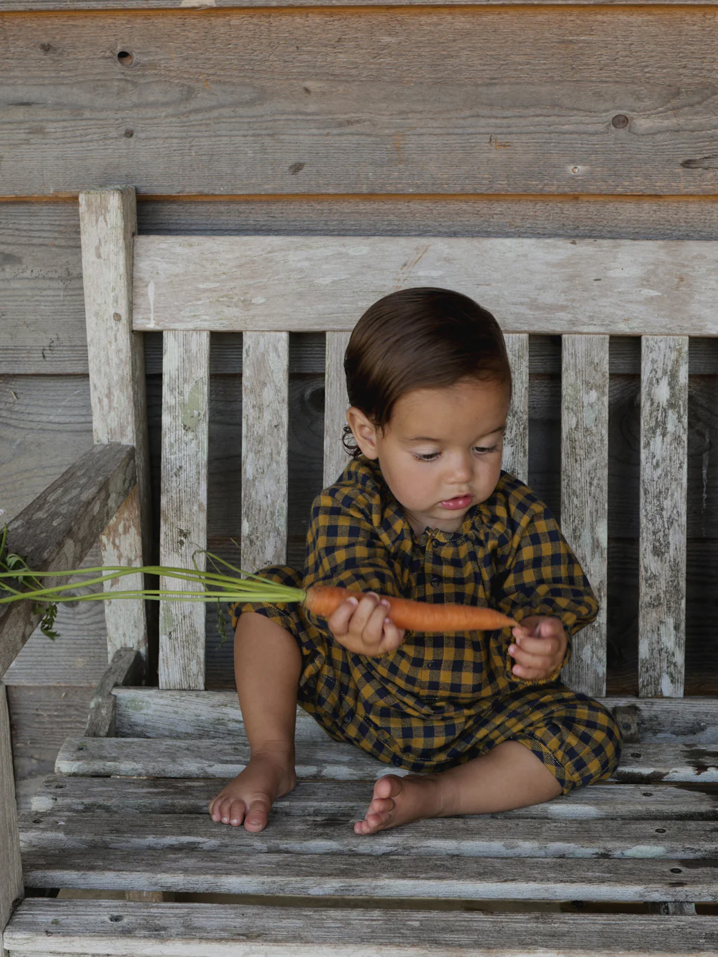 Blueberry Gingham Onesie - Image 3