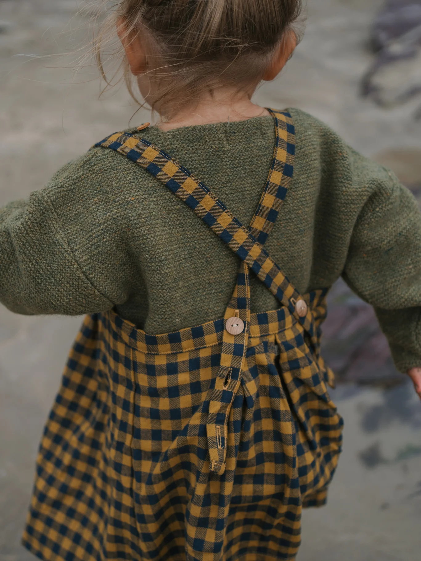 Blueberry Gingham Tribe Skirt - Image 6