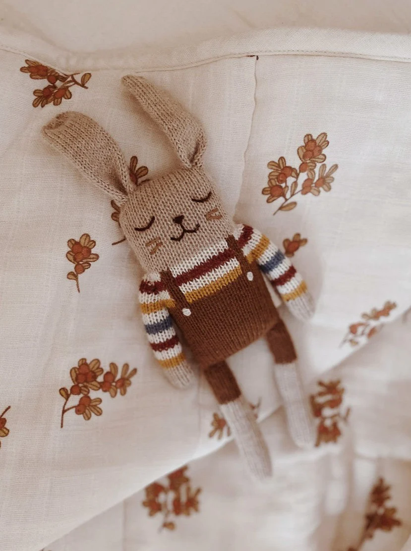 Bunny Soft Toy - Rainbow sweater - Image 2