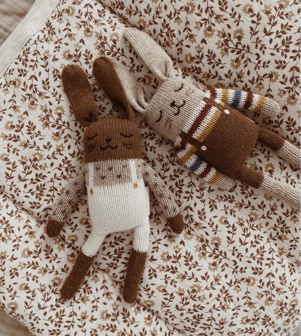 Bunny Soft Toy - Rainbow sweater - Image 3