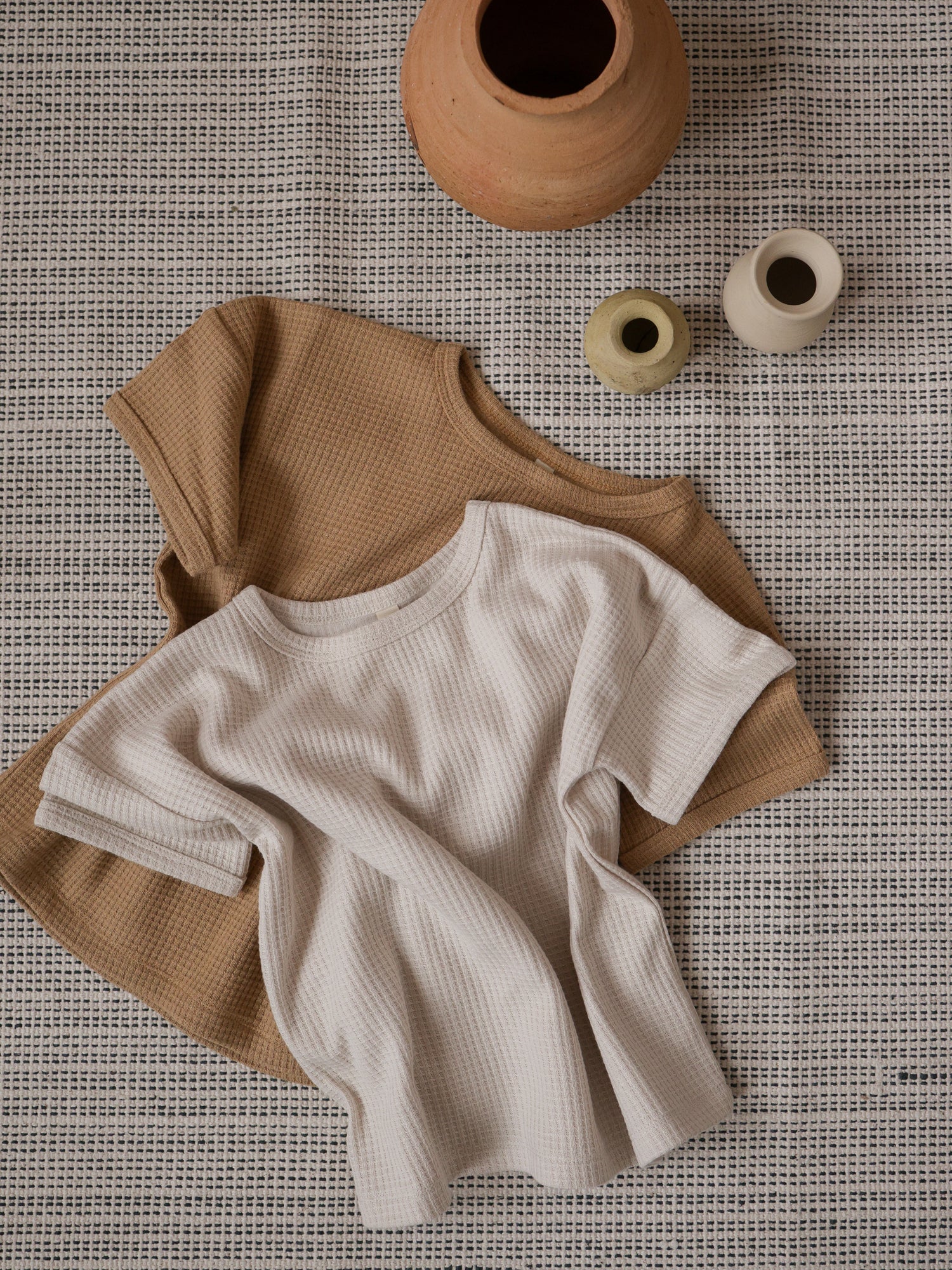Ceramic White Waffle Boxy T-shirt - Image 6