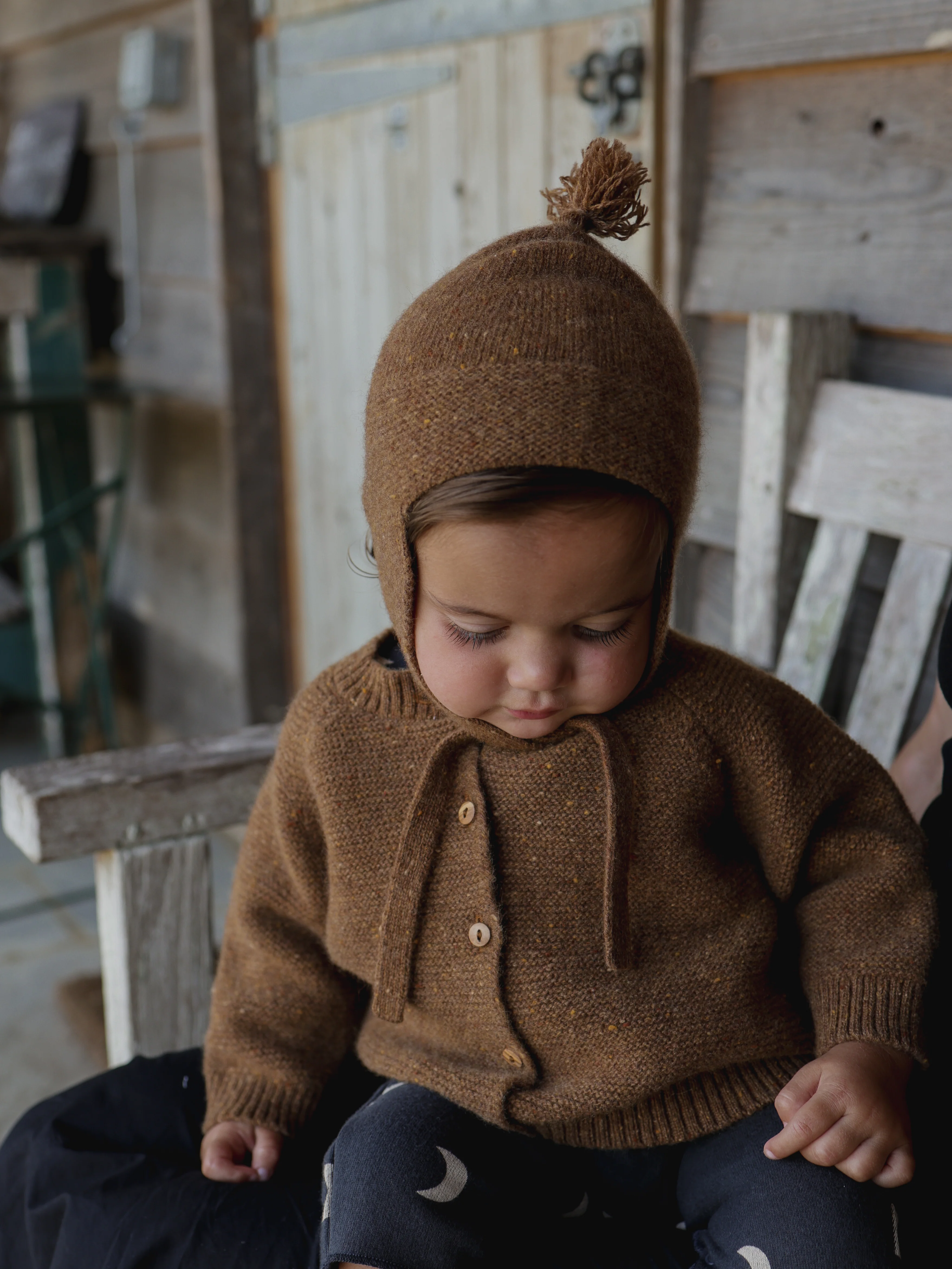 Chestnut Wool Cardigan - Image 4