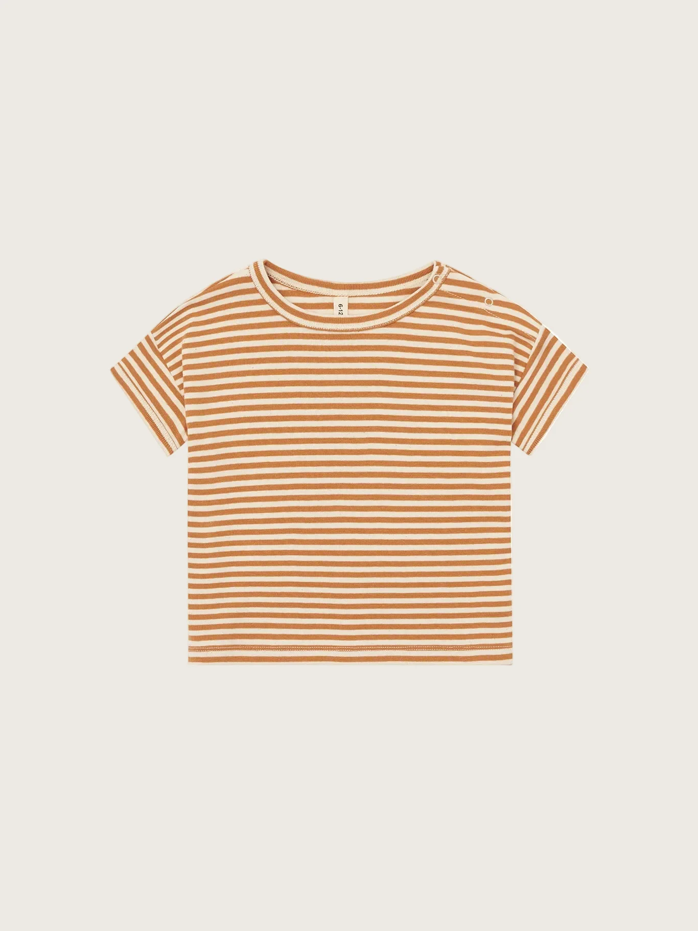 Copper Stripes Boxy T-Shirt - Image 7