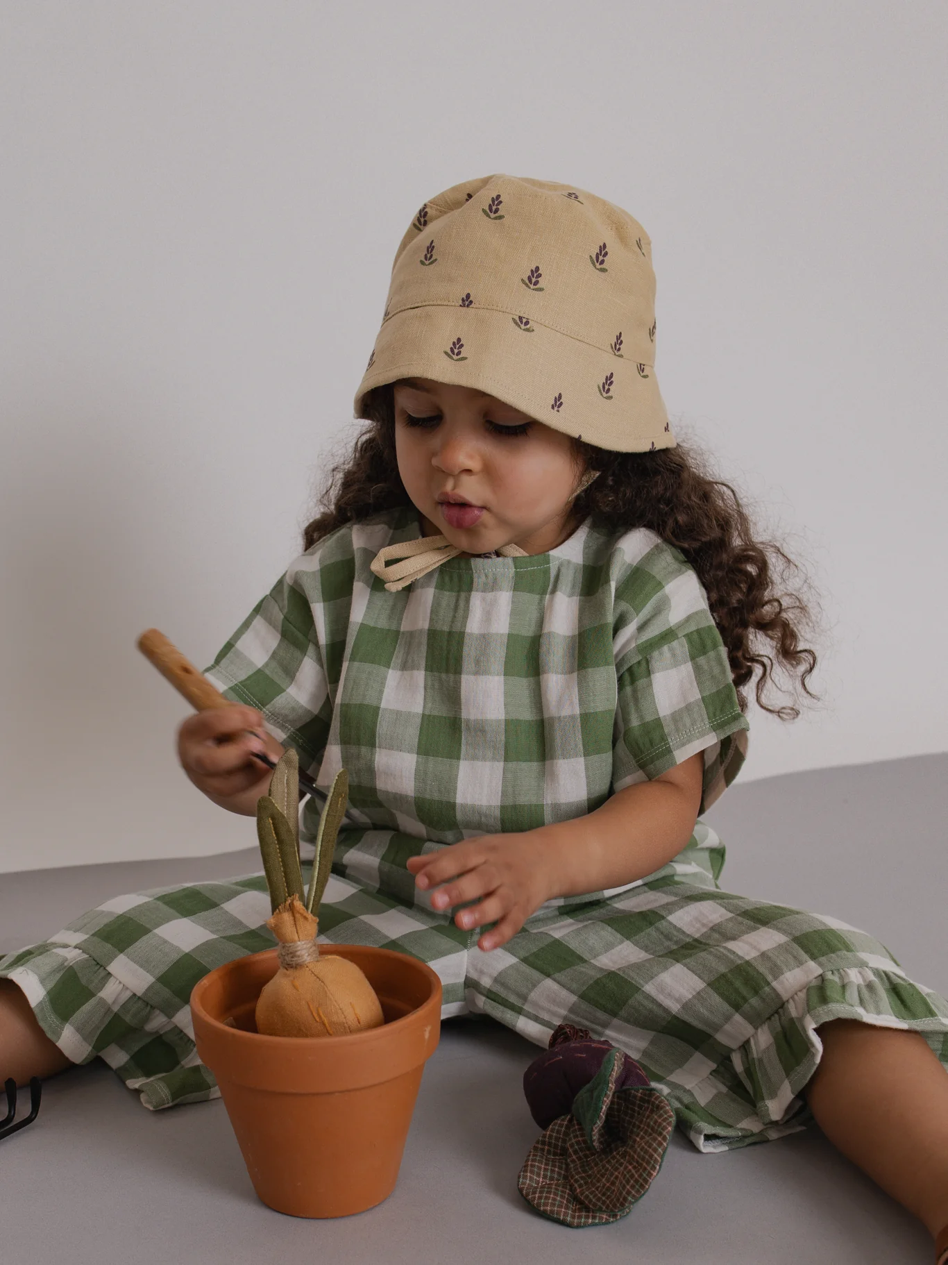 Dill Gingham Boxy T-Shirt - Image 2