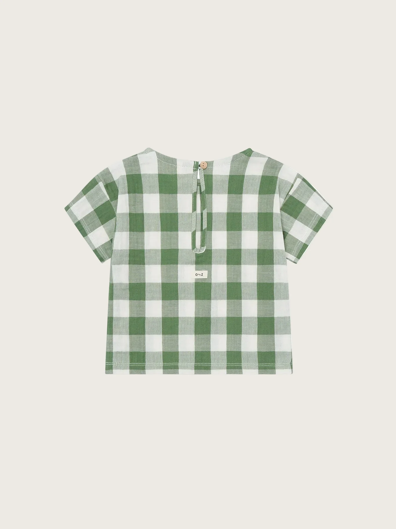 Dill Gingham Boxy T-Shirt - Image 6