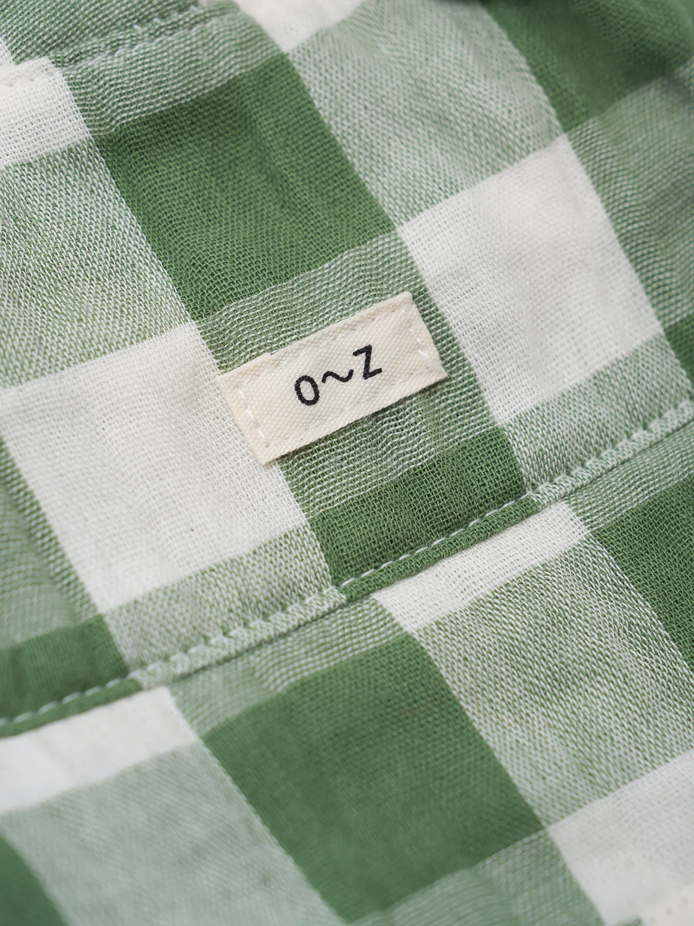 Dill Gingham Bucket Sun Hat - Image 3
