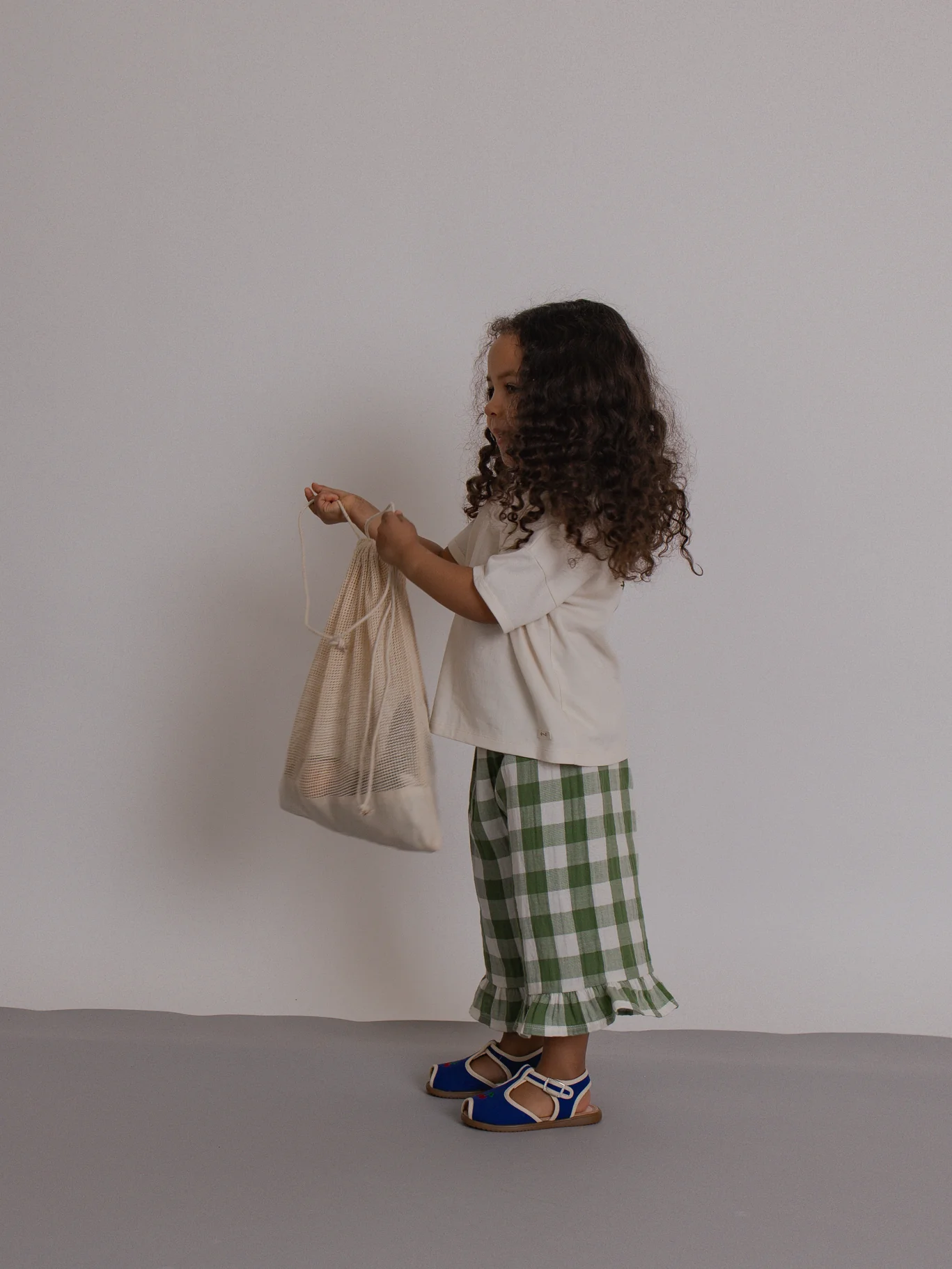 Dill Gingham Frill Culottes - Image 5