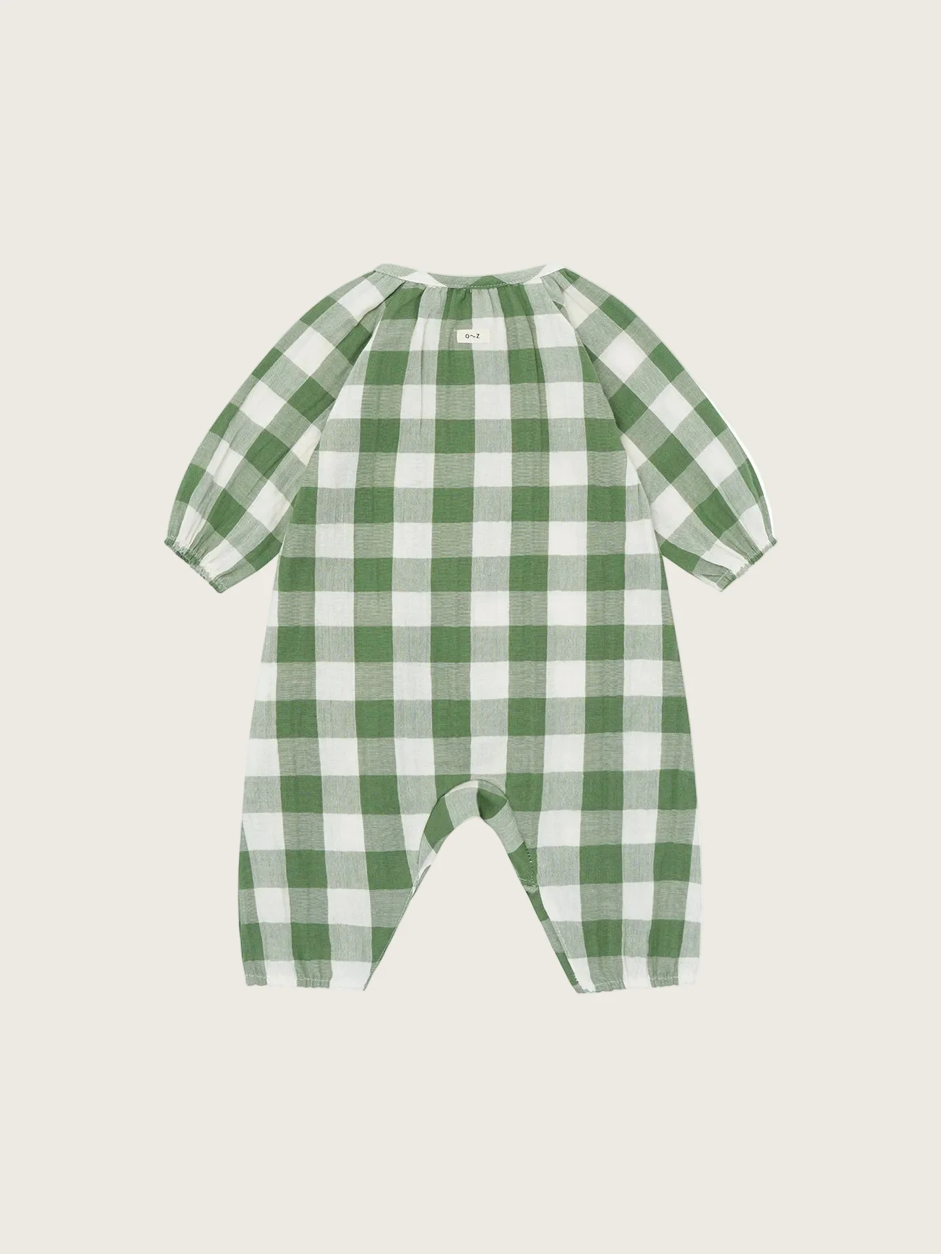 Dill Gingham Onesie - Image 6