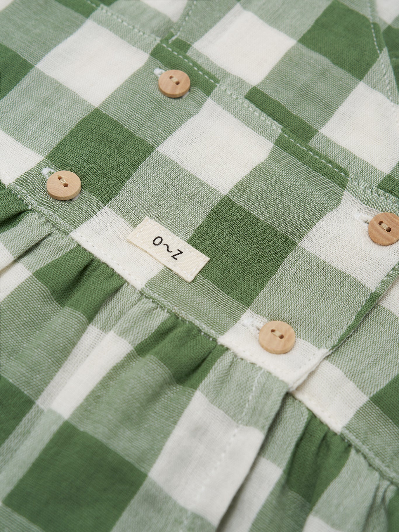 Dill Gingham Sleeveless Dress - Image 3
