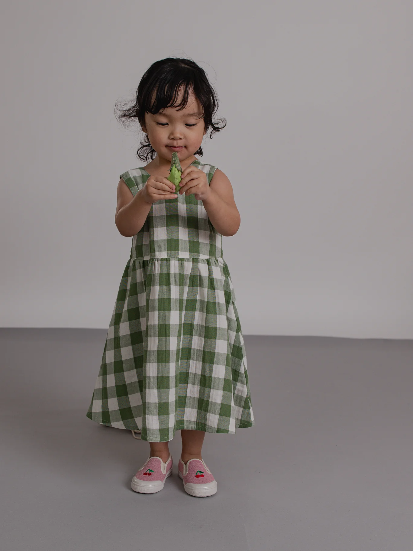 Dill Gingham Sleeveless Dress - Image 5