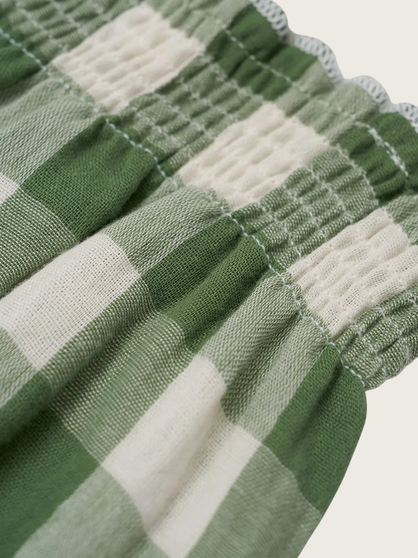 Dill Gingham Spaghetti Bodysuit - Image 3