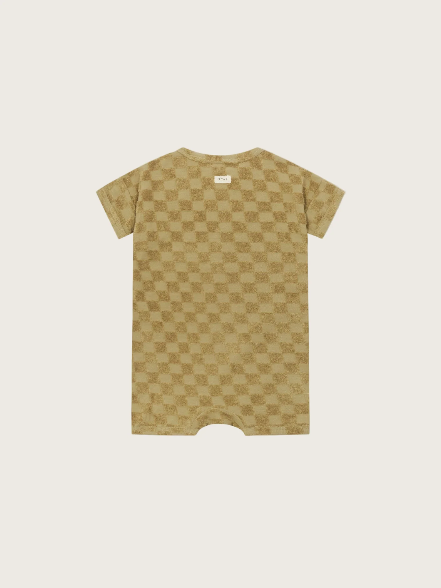 Dusky Checkerboard Terry Beach Romper - Image 6