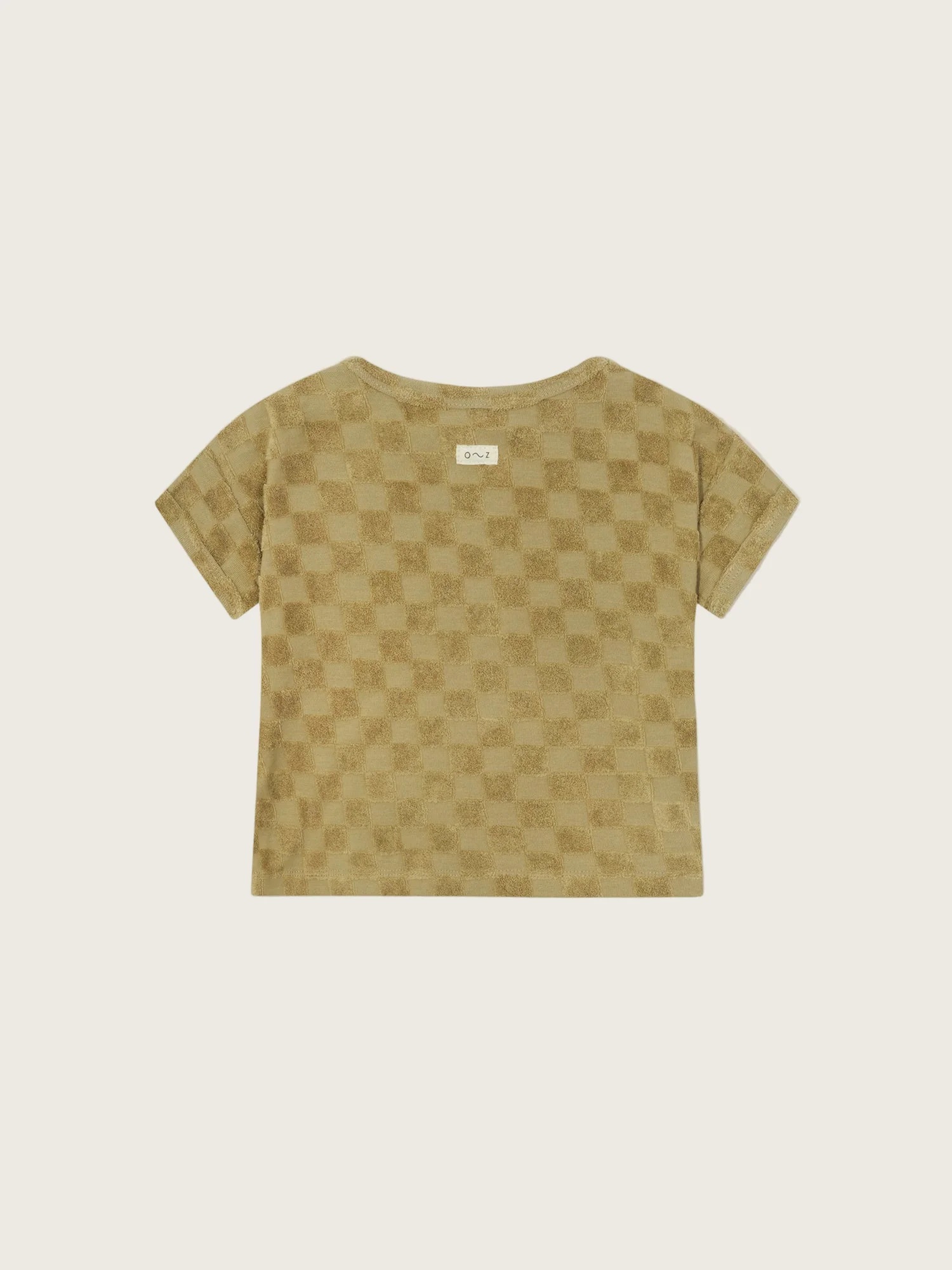 Dusky Checkerboard Terry Boxy T-Shirt - Image 5