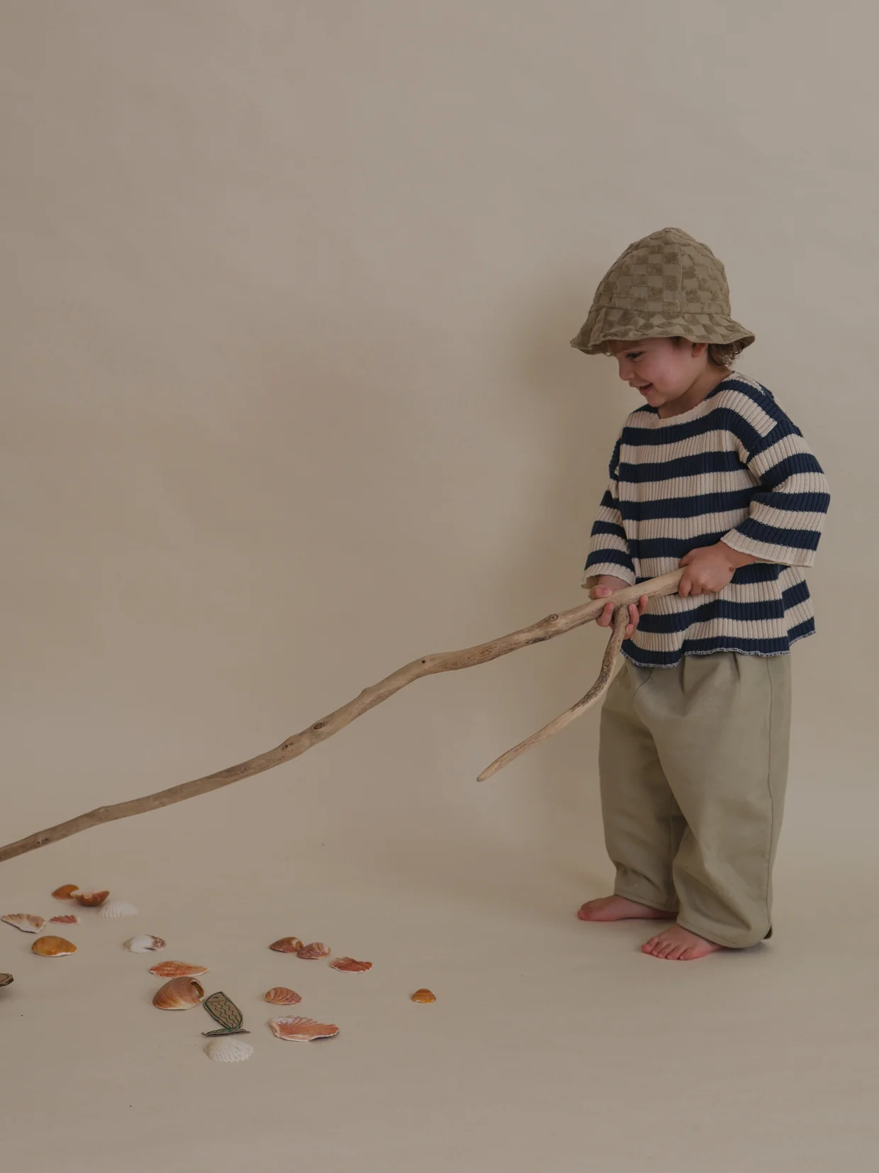 Dusky Checkerboard Terry Sun Hat - Image 5