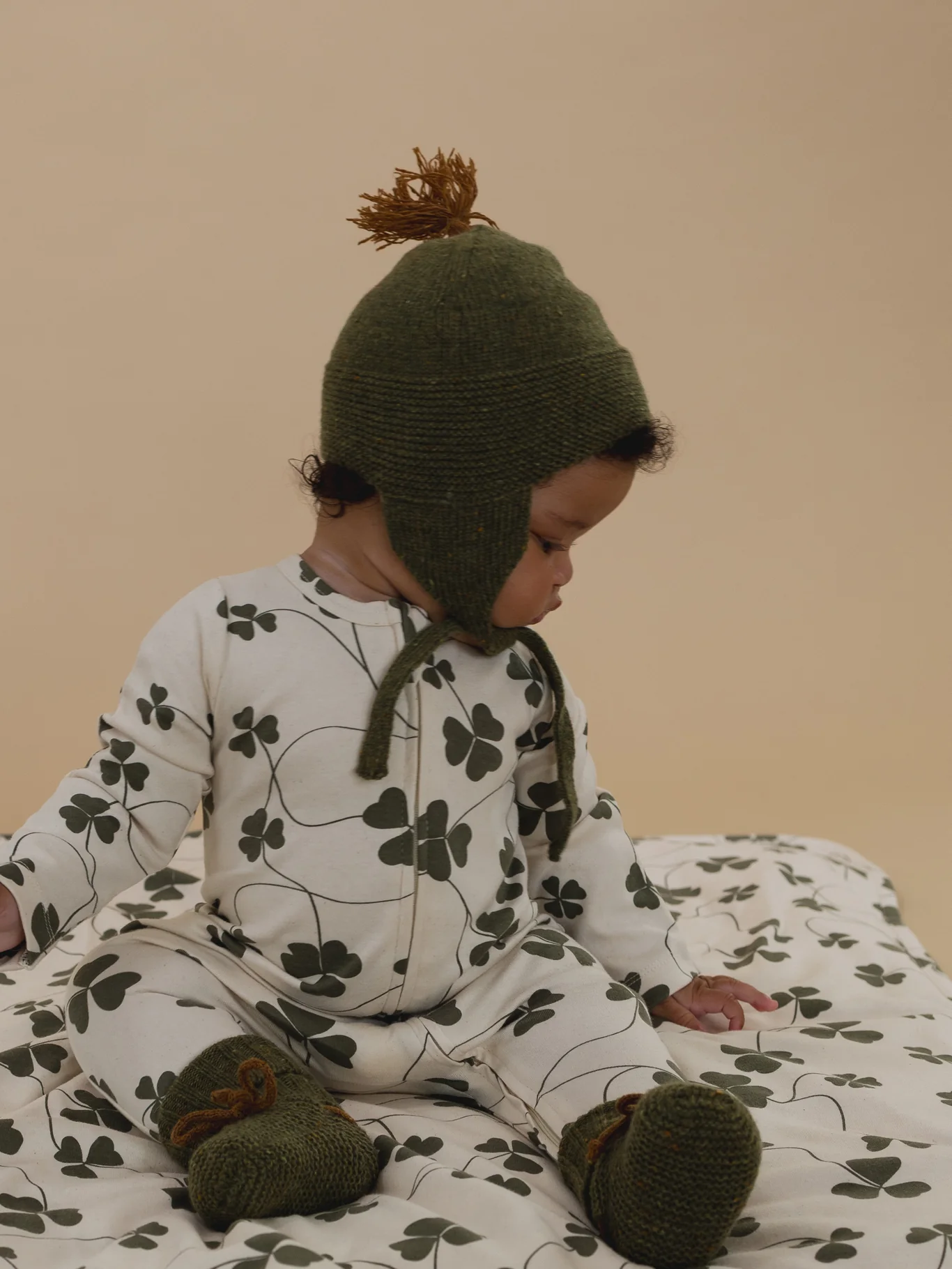 Forest Contrast Tassel Hat - Image 6