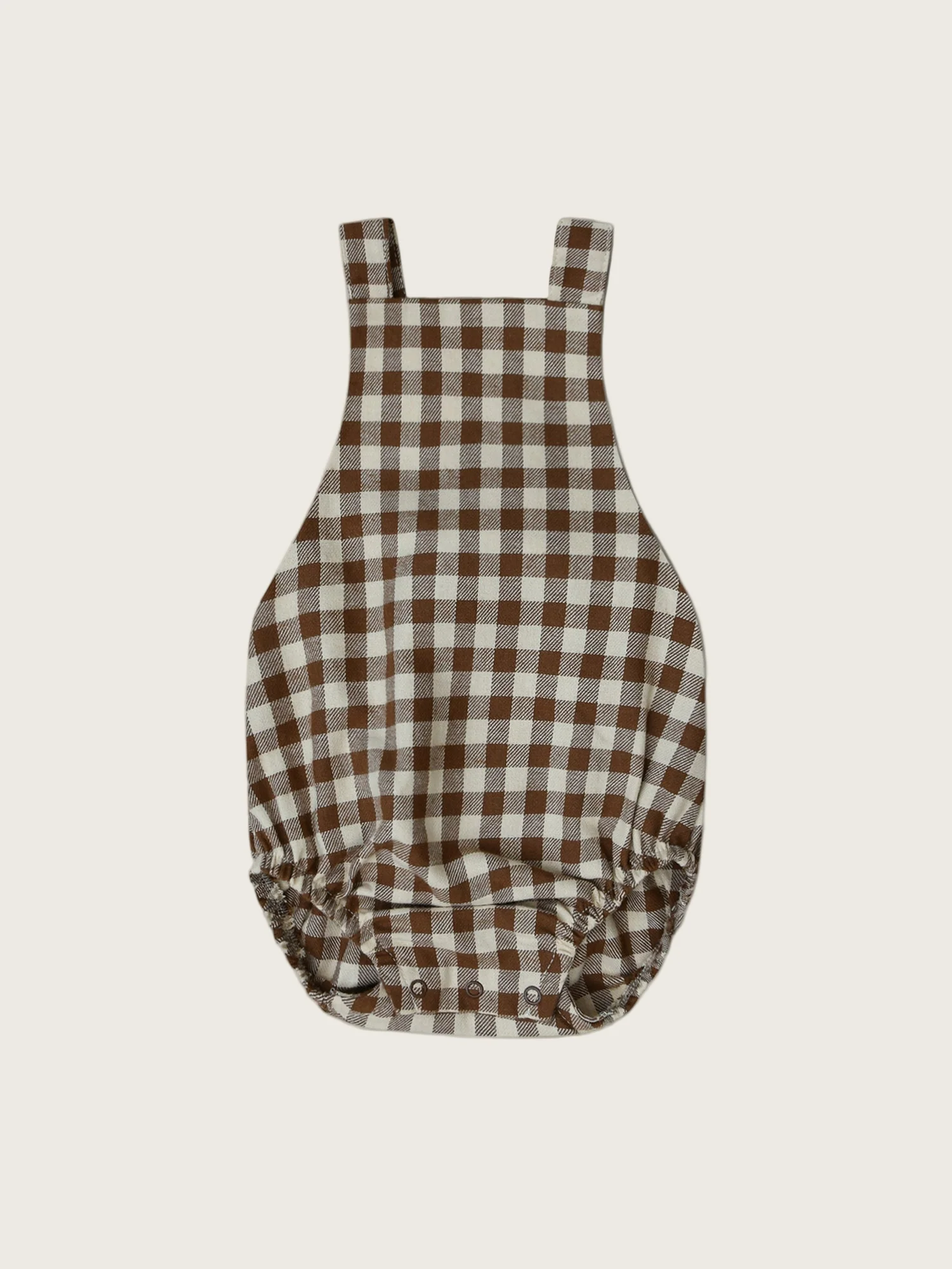 Chestnut Gingham Bloomers With Braces