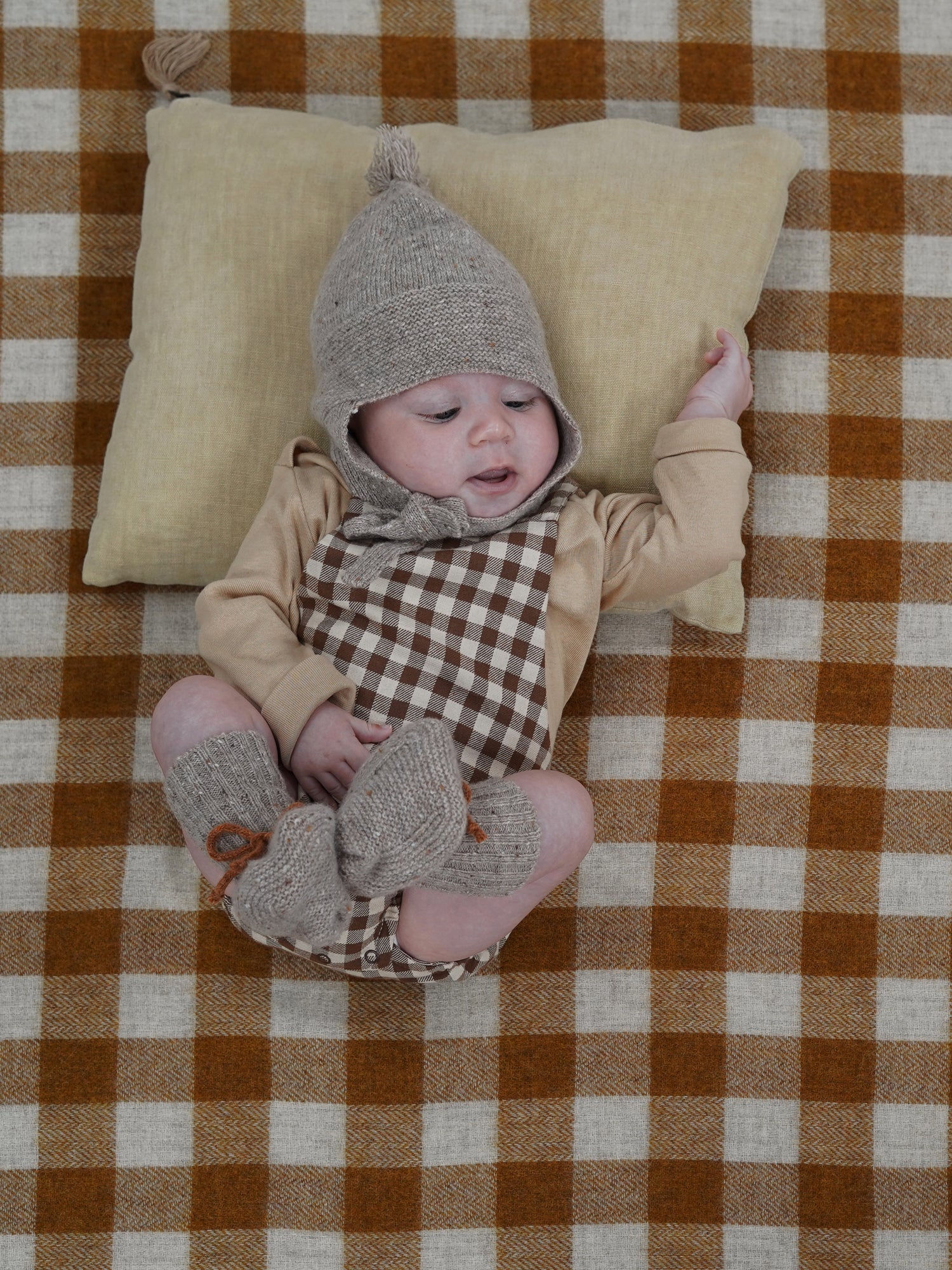 Chestnut Gingham Bloomers With Braces - Image 2