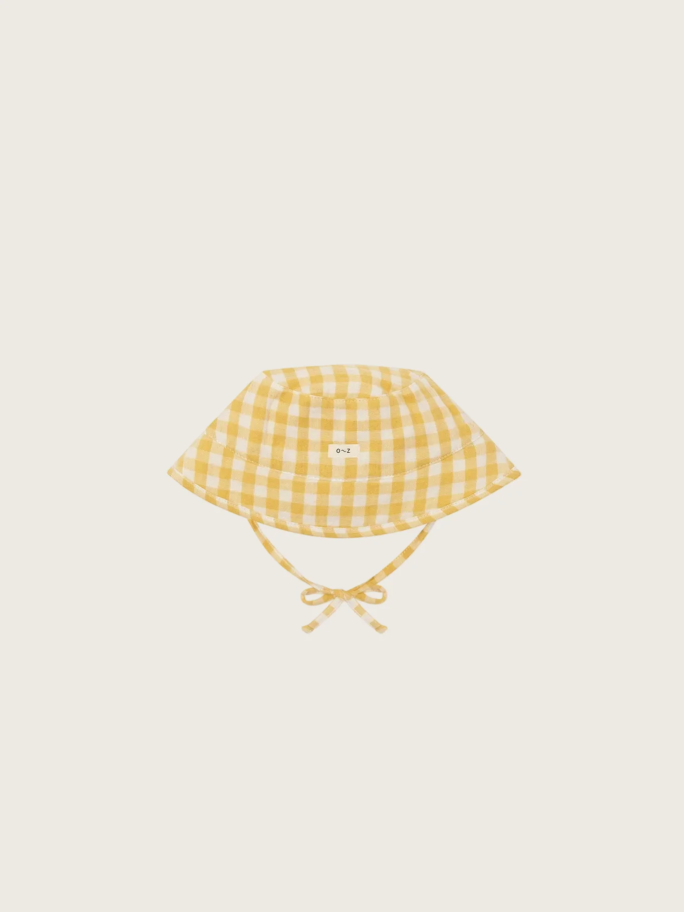 Honeycomb Gingham Bucket Sun Hat - Image 4