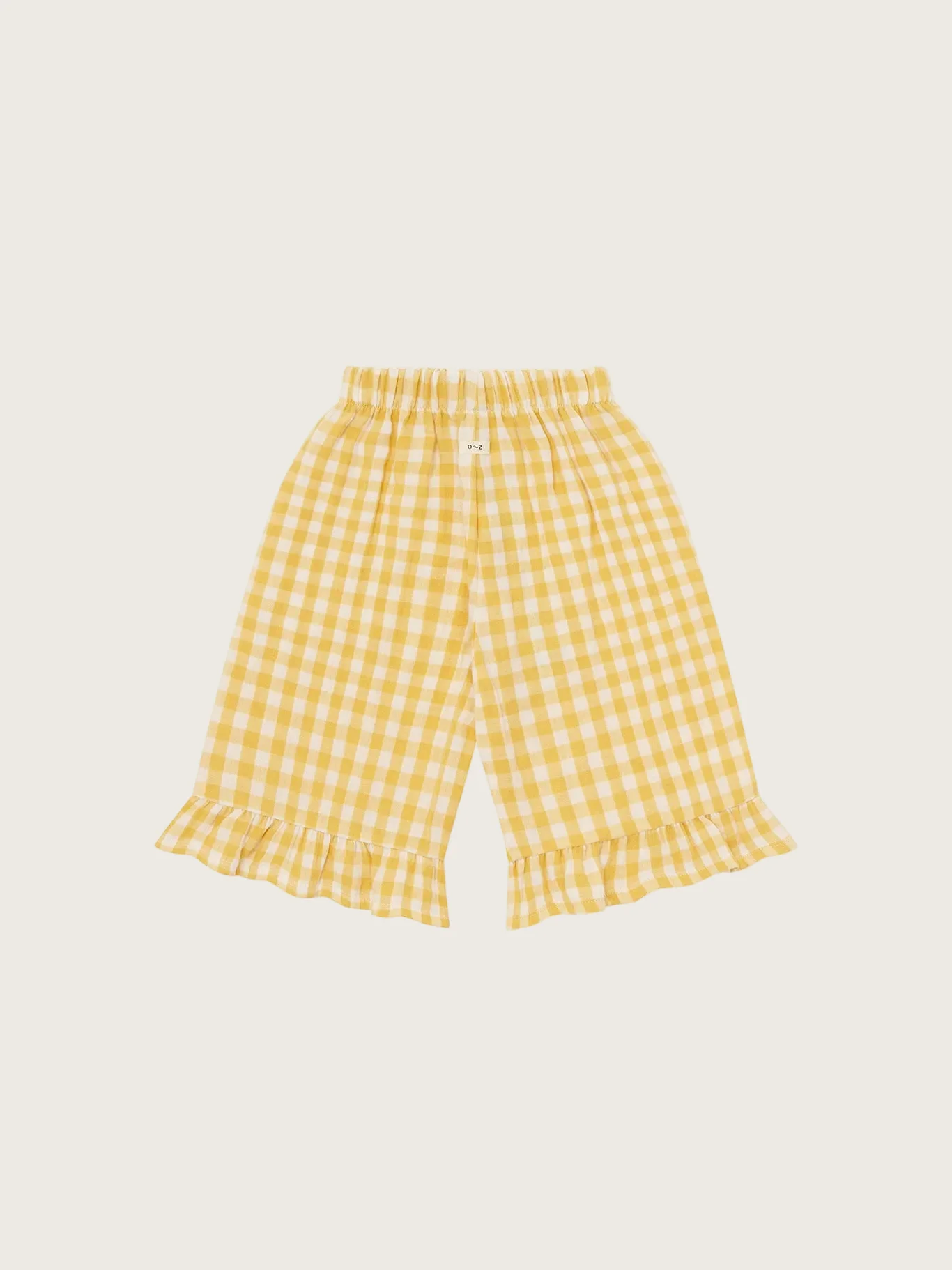 Honeycomb Gingham Frill Culottes - Image 6