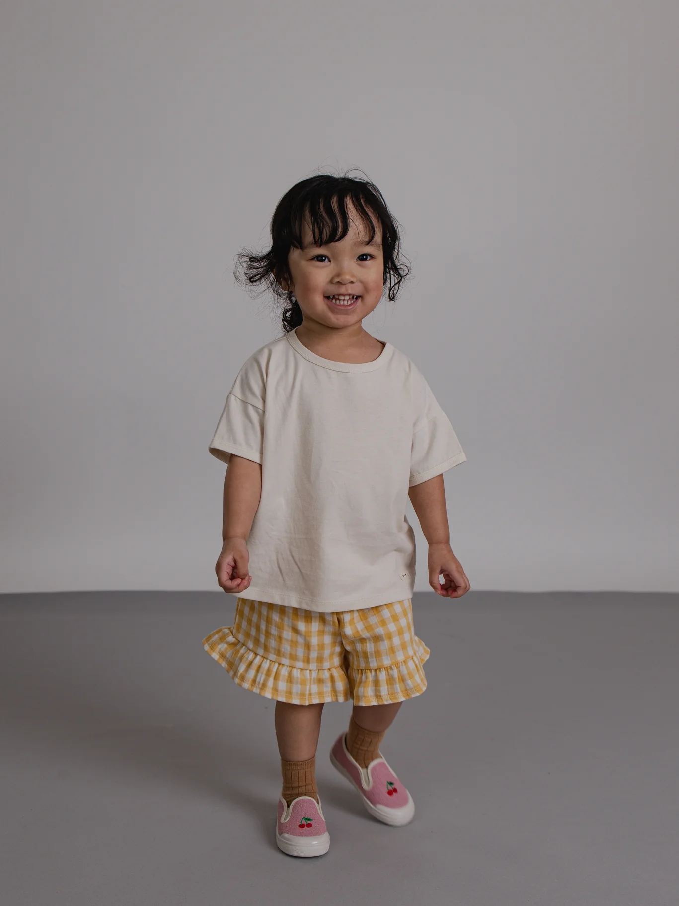 Honeycomb Gingham Frill Shorts - Image 2