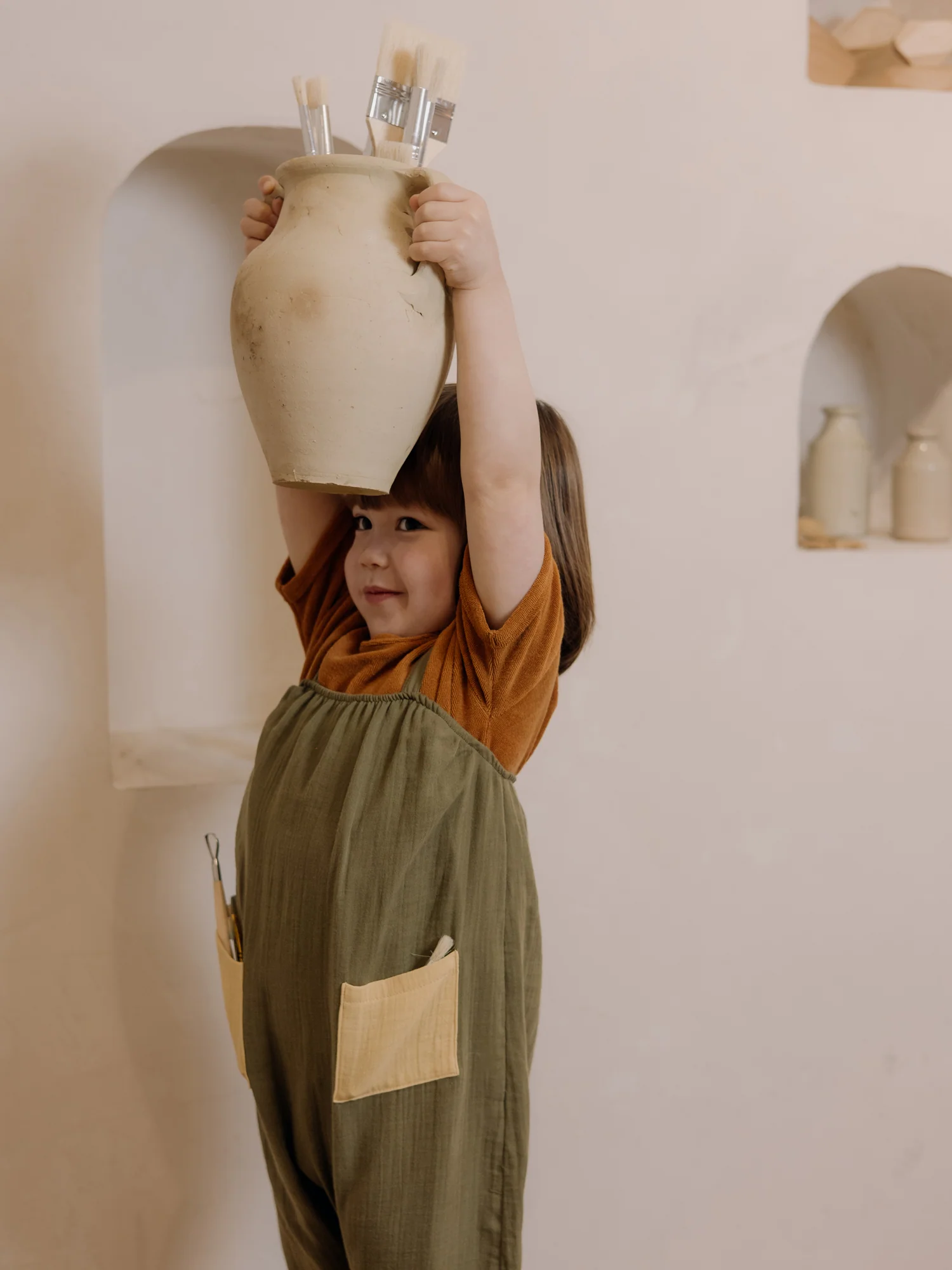 Olive Artisan Jumpsuit - Image 6