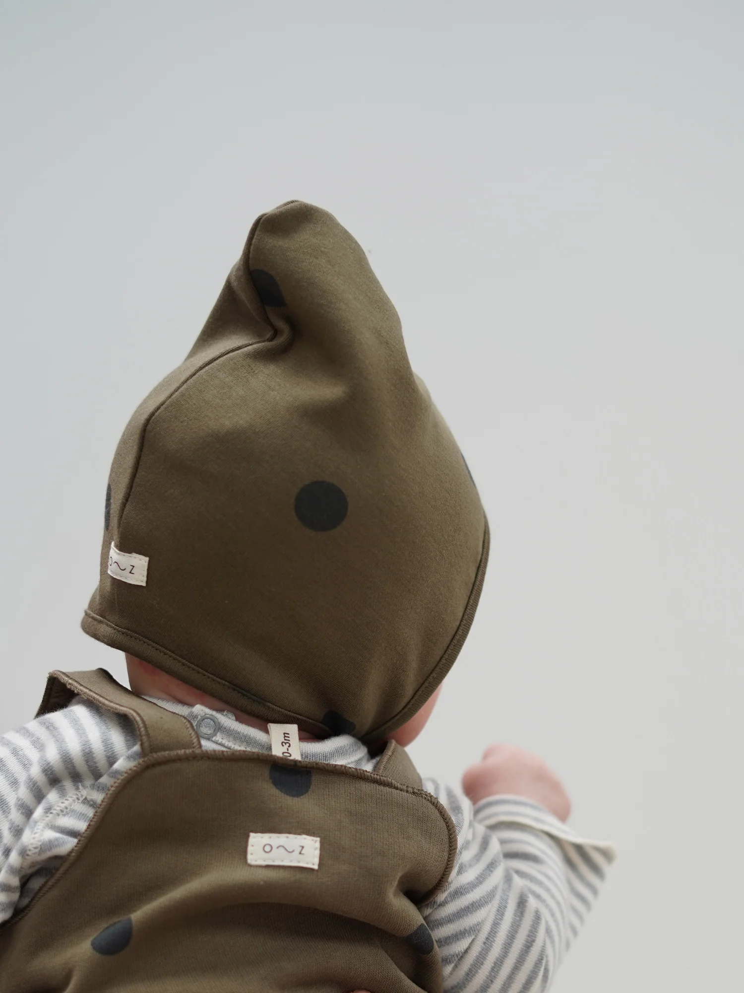 Olive Dots Bonnet - Image 3