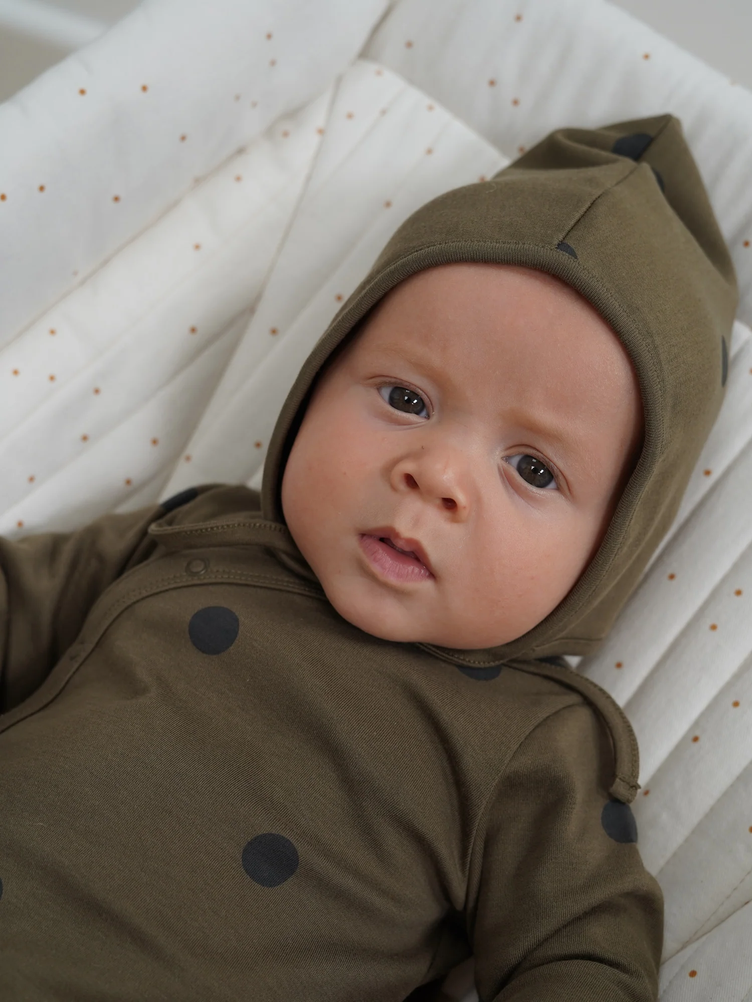 Olive Dots Bonnet - Image 4