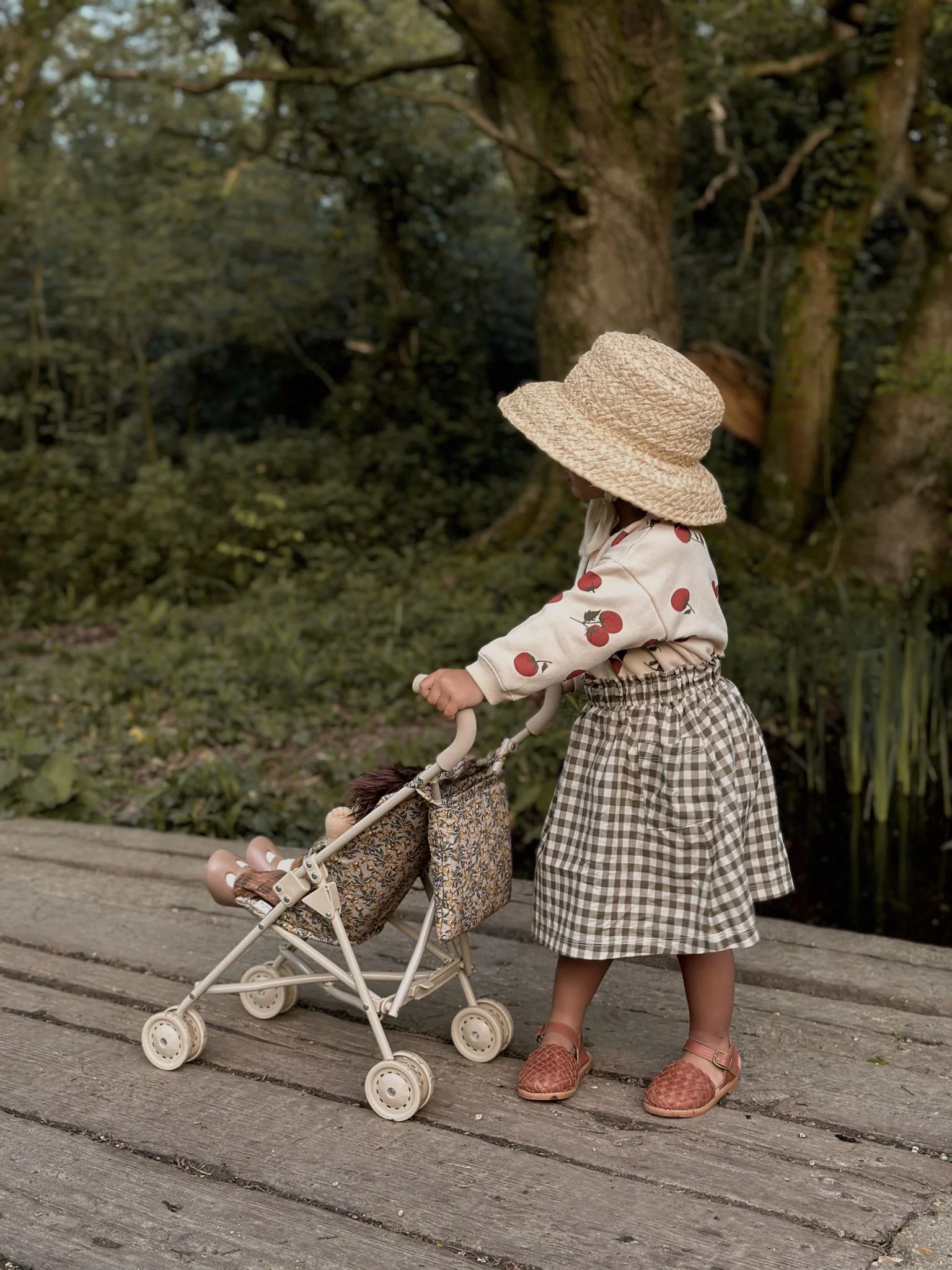 Olive Gingham Tutti Skirt - Image 4