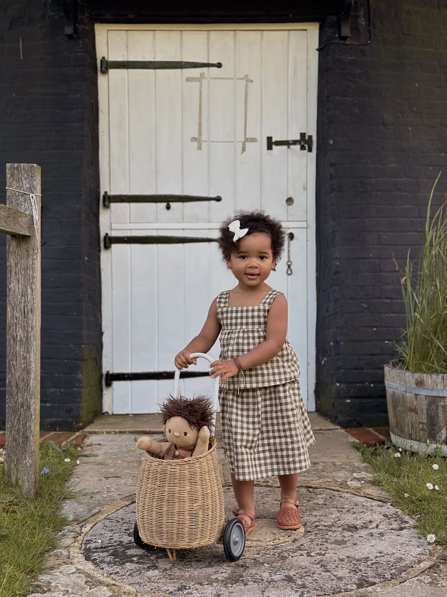 Olive Gingham Tutti Skirt - Image 6