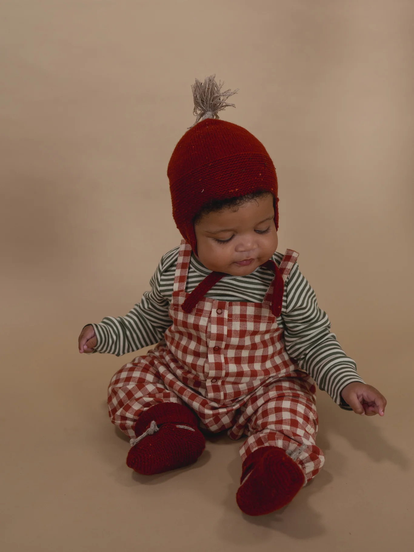 Paprika Contrast Tassel Hat - Image 5