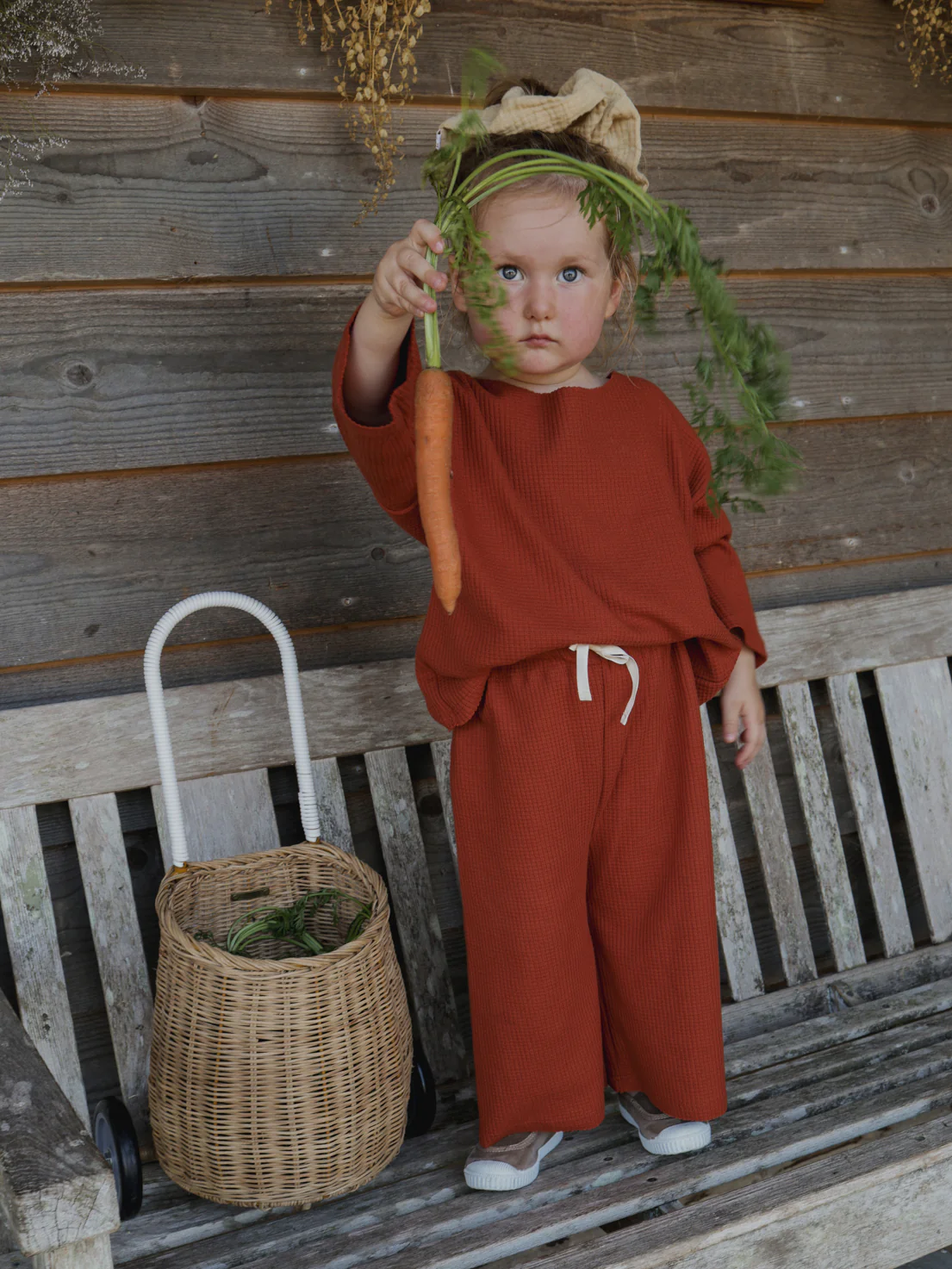 Paprika Waffle Boxy Sweatshirt - Image 5
