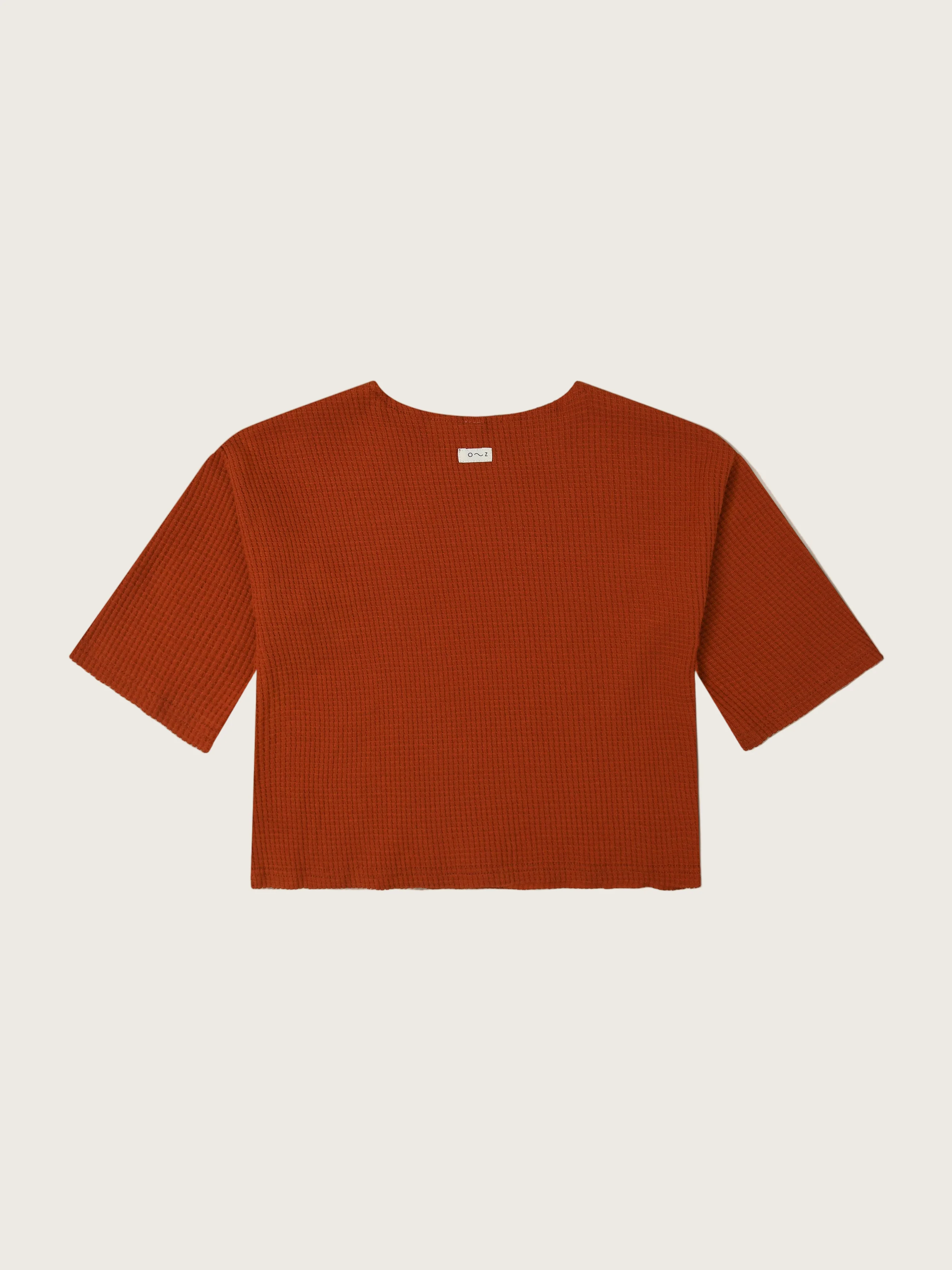 Paprika Waffle Boxy Sweatshirt - Image 6