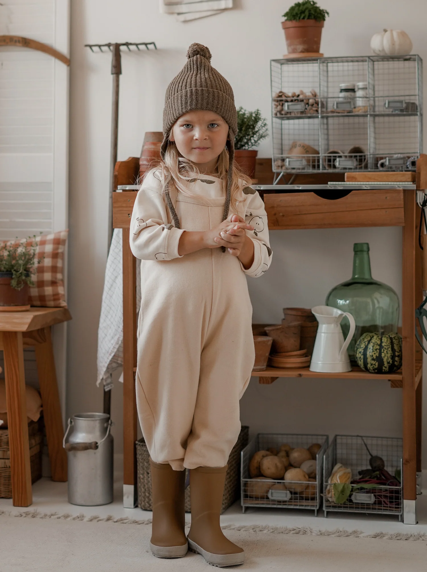 Pebble Oversized Dungarees - Image 6