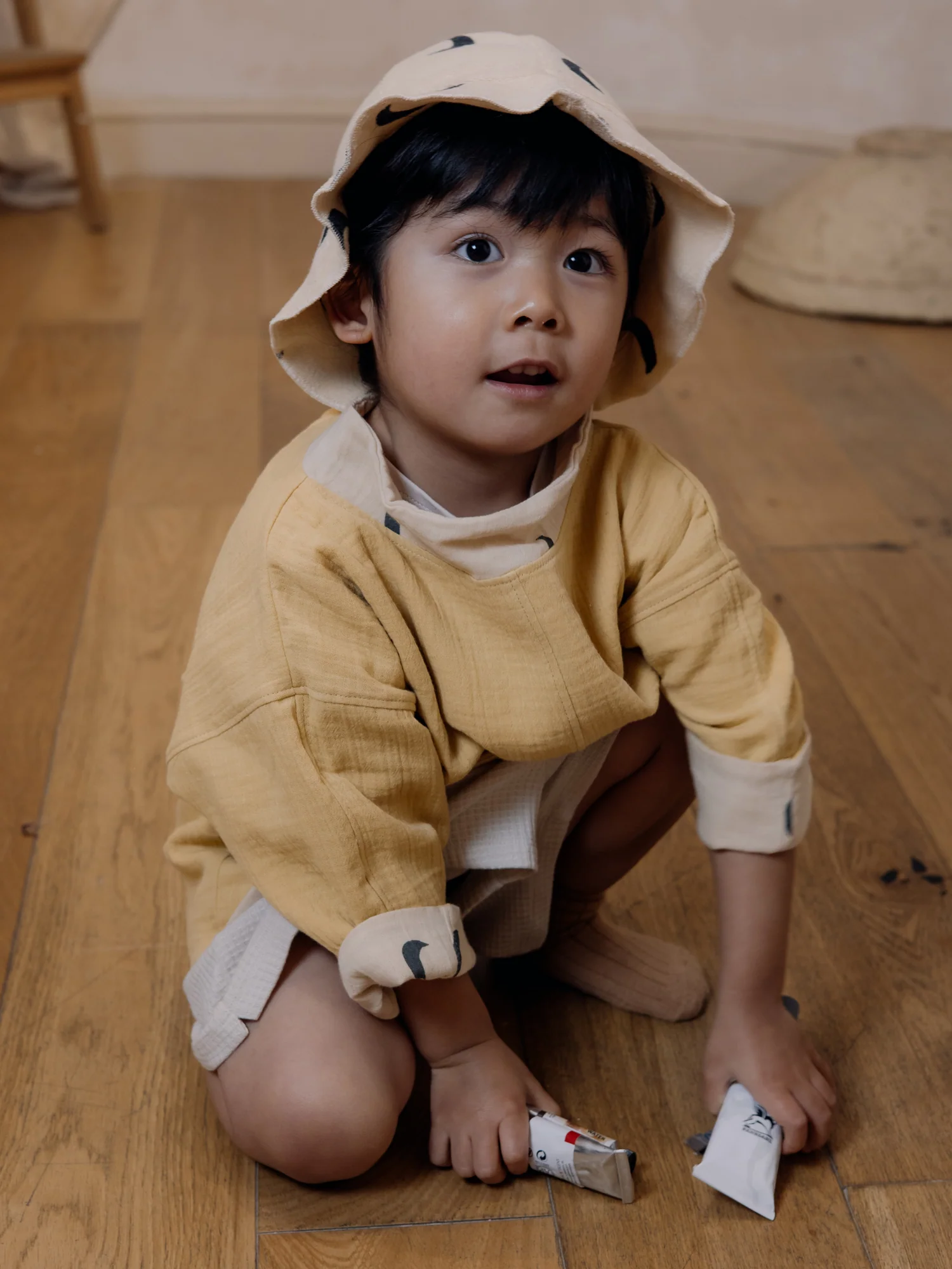 Pebble Midnight Terry Sun Hat - Image 7