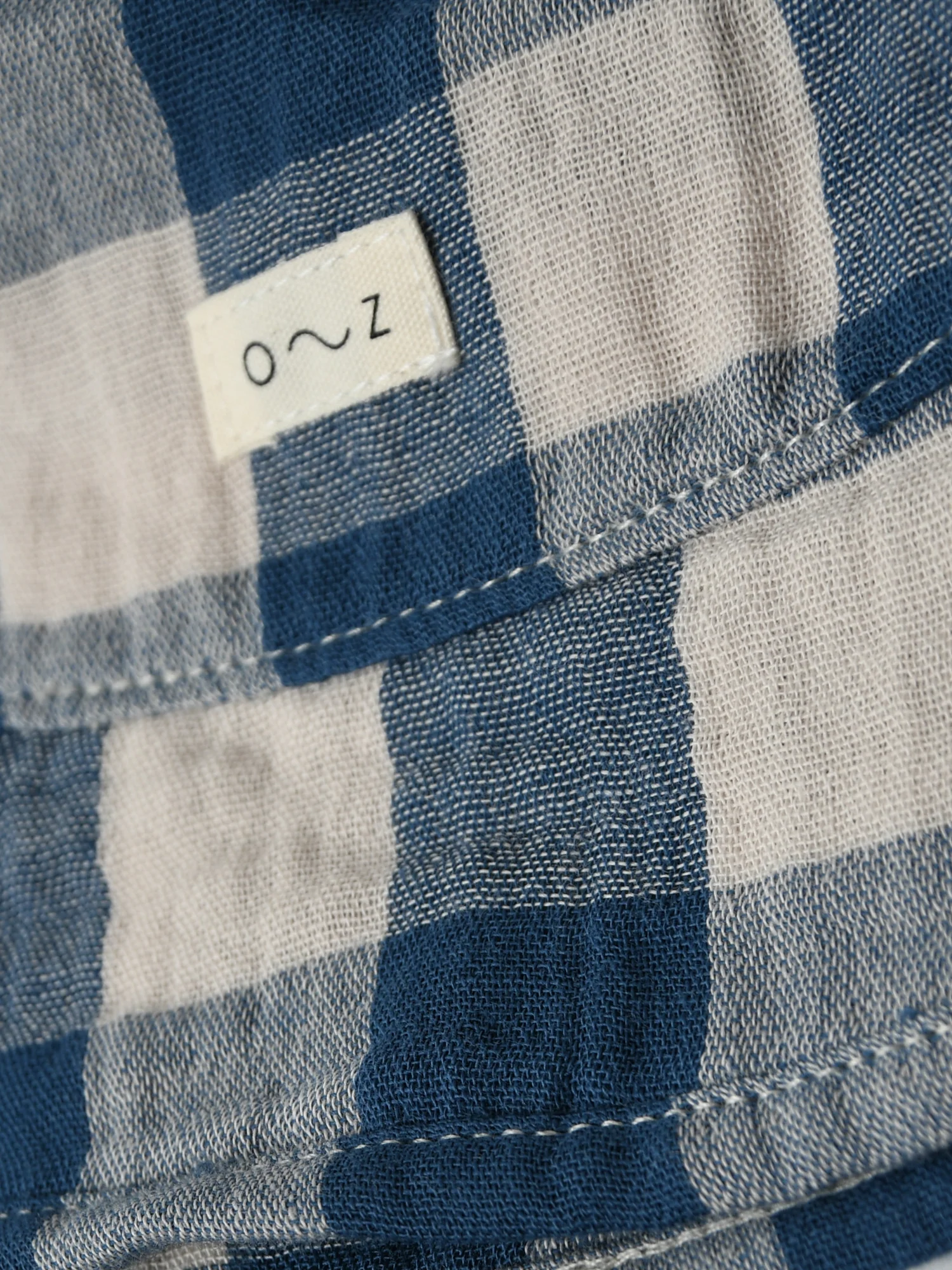 Pottery Blue Gingham Bucket Sun Hat - Image 5