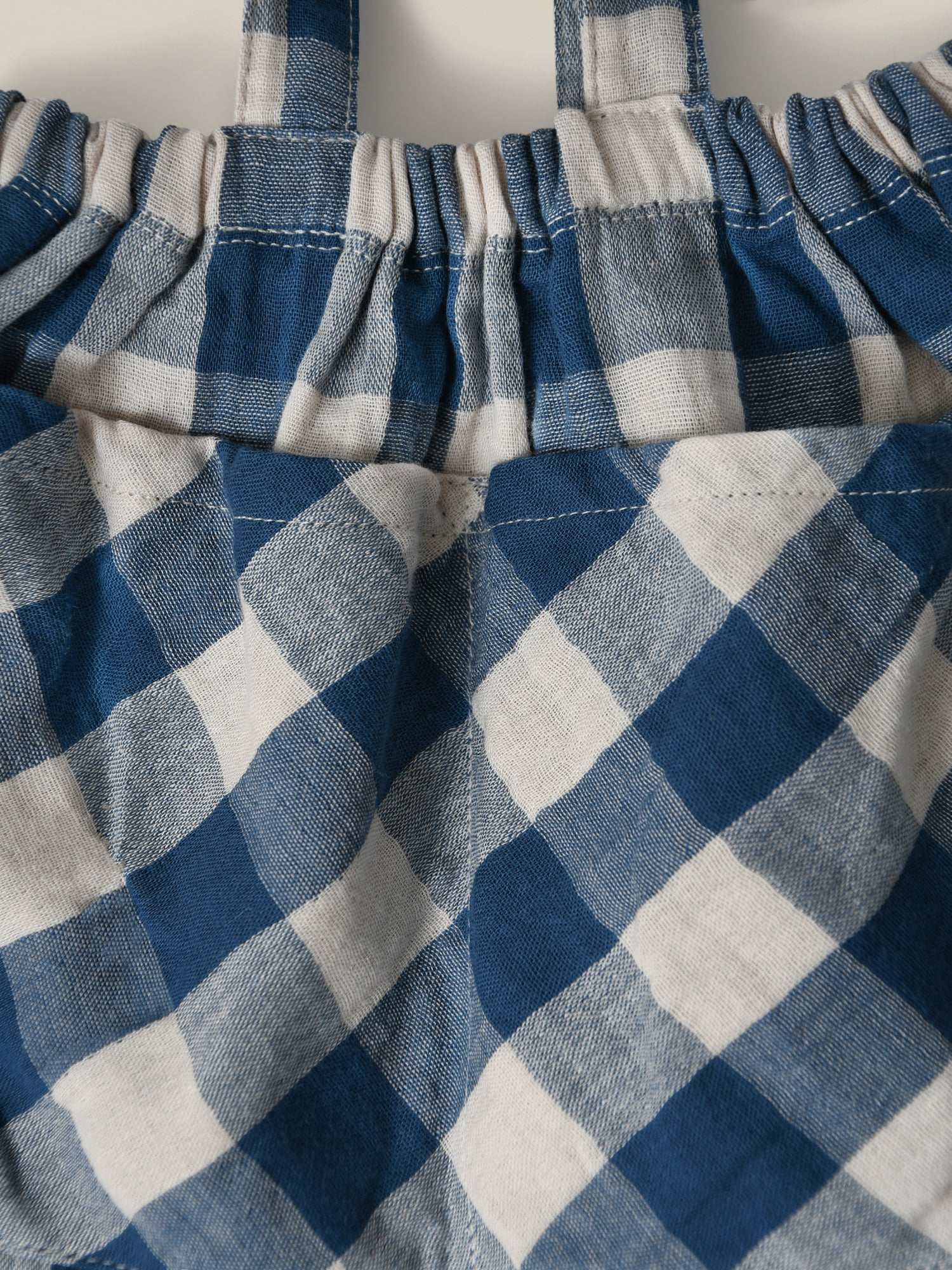 Pottery Blue Gingham Maker Crossback Skirt - Image 5