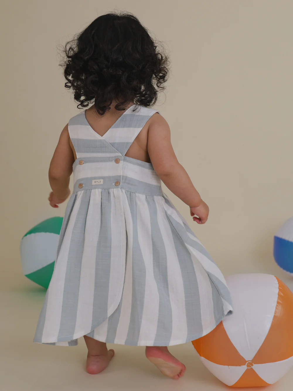 Sardine Stripes Sleeveless Dress - Image 5
