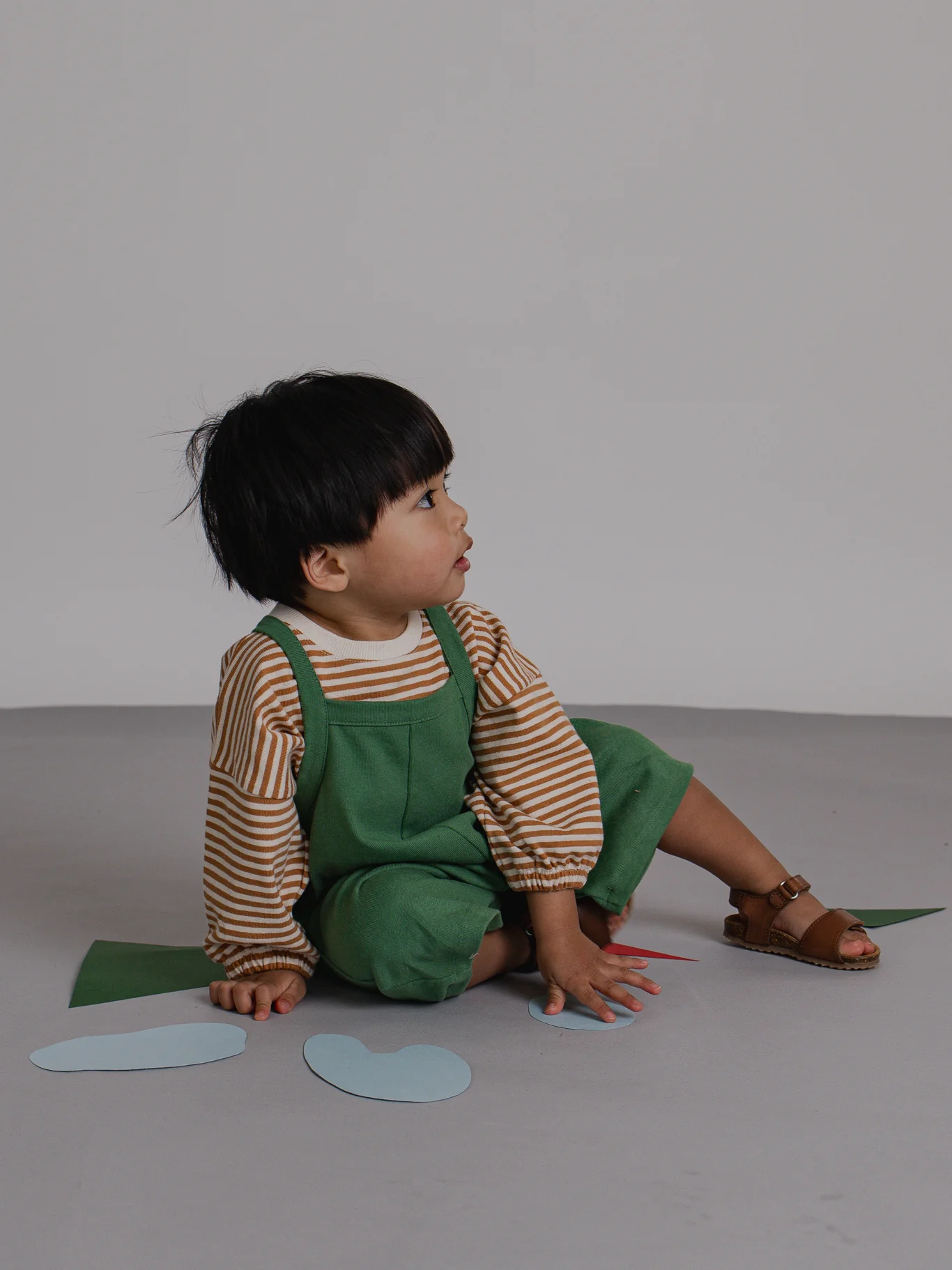Seagrass Cropped Dungarees - Image 4
