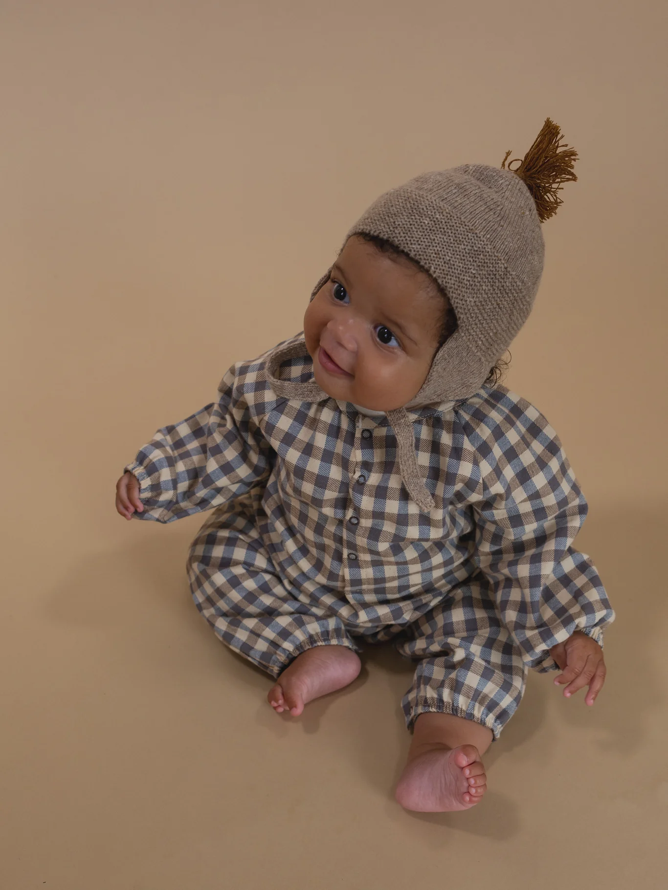 Shoreline Gingham Onesie - Image 2