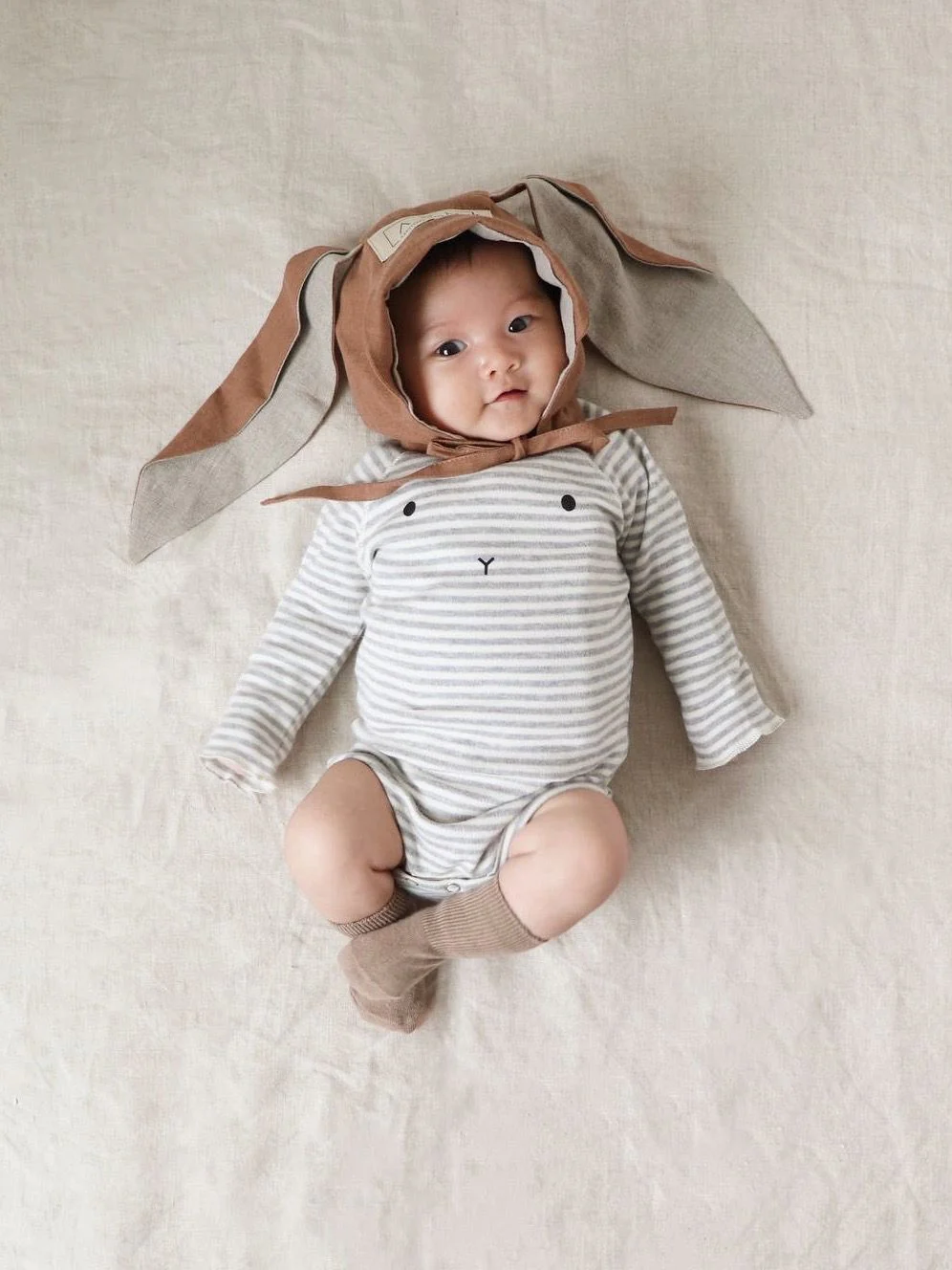 Stripy Bunny Bodysuit - Image 2