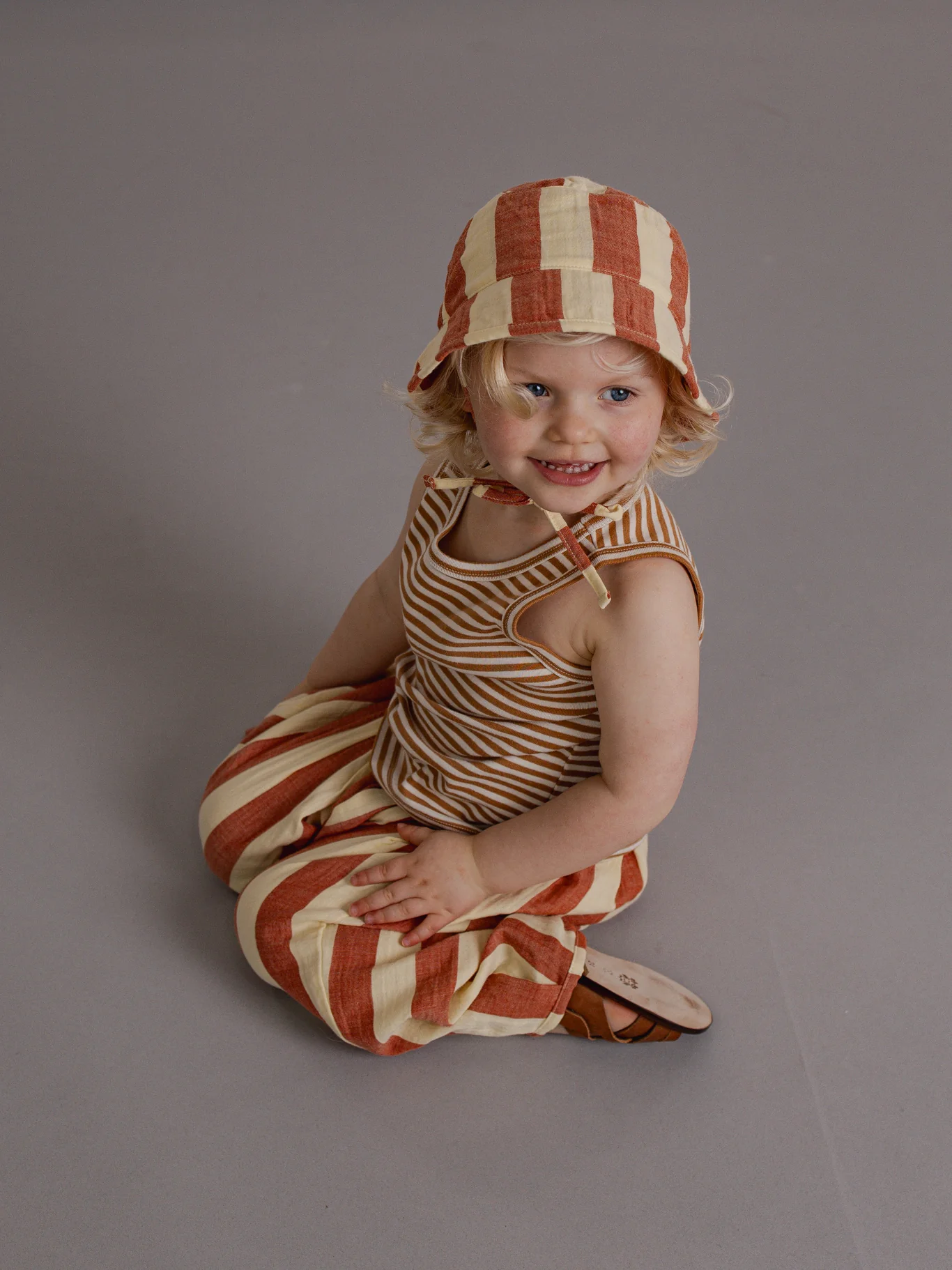 Tomato Stripes Bucket Sun Hat - Image 2