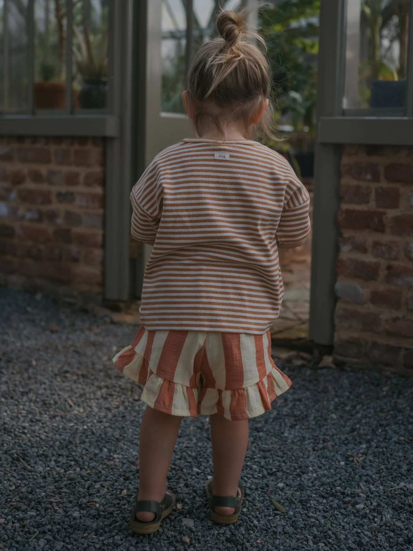 Tomato Stripes Frill Shorts - Image 2