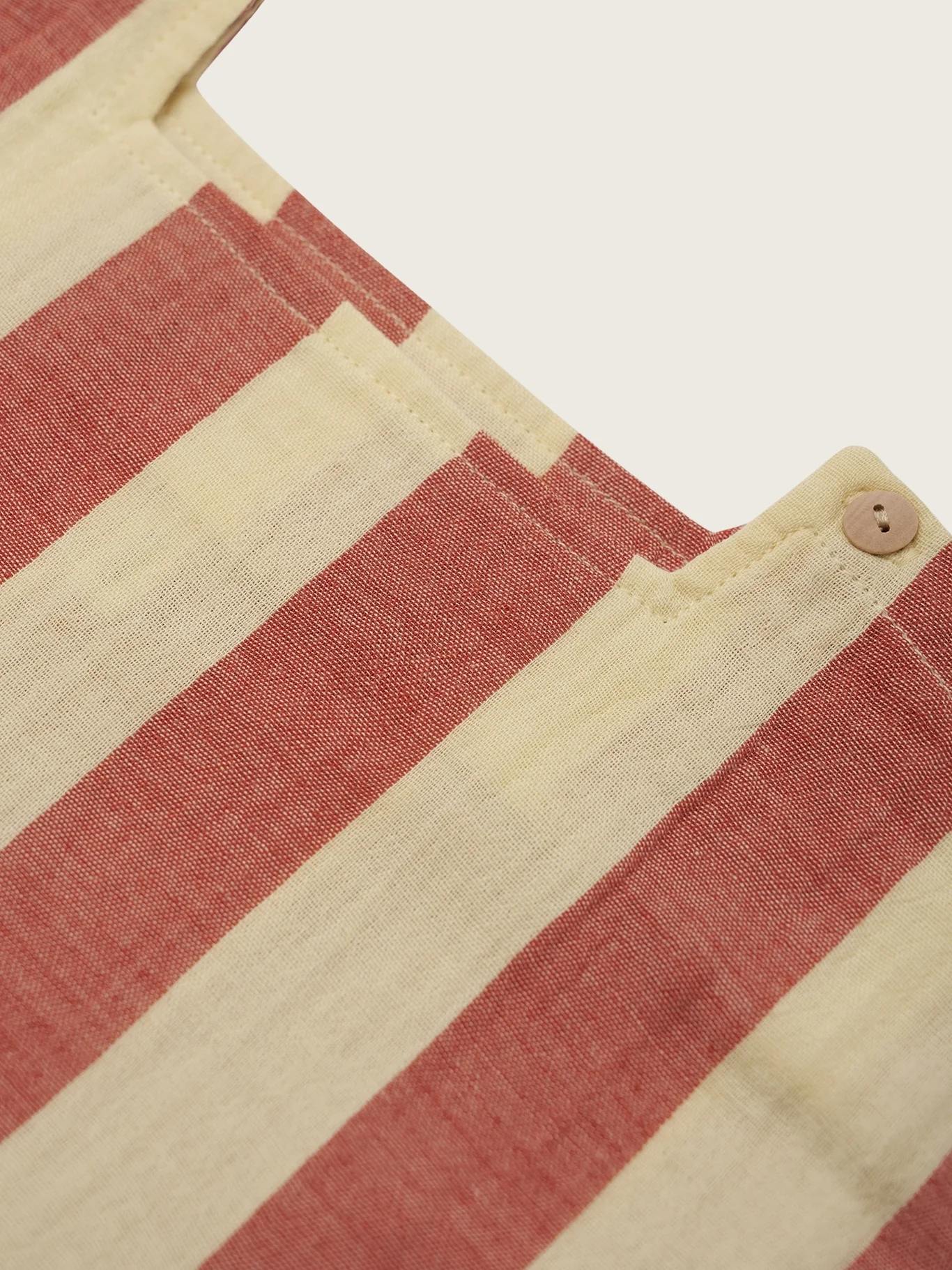 Tomato Stripes Square Neck T-Shirt - Image 3