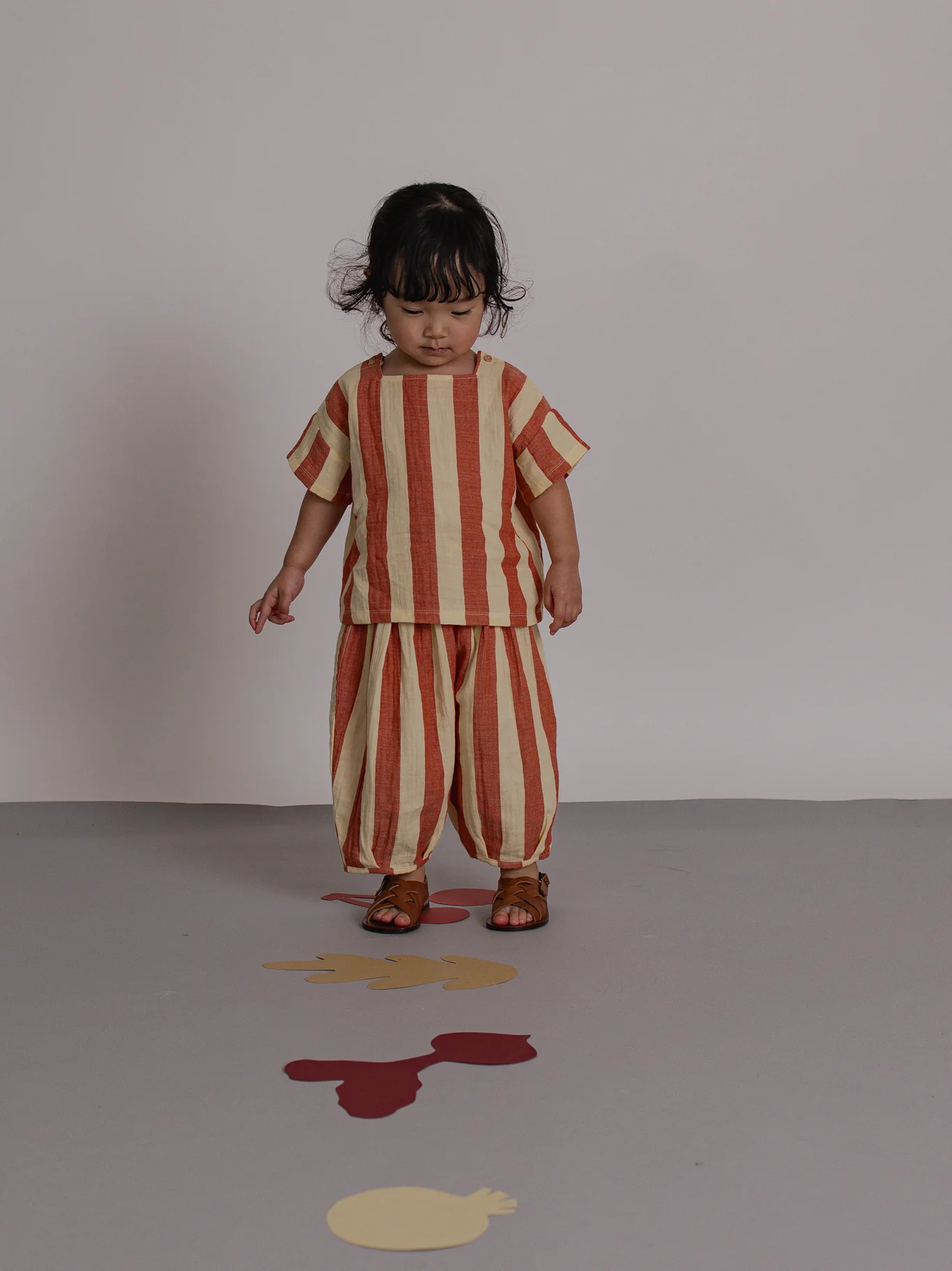 Tomato Stripes Square Neck T-Shirt - Image 4
